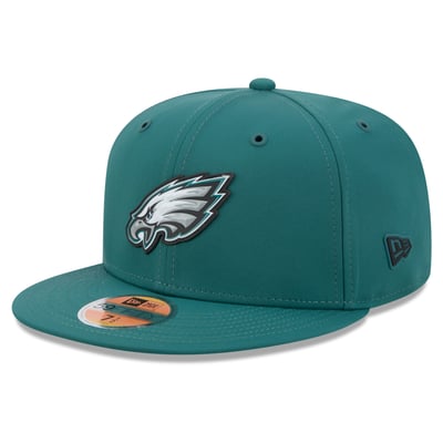 Philadelphia Eagles New Era 2026 Sideline 59FIFTY Fitted Hat - Midnight Green
