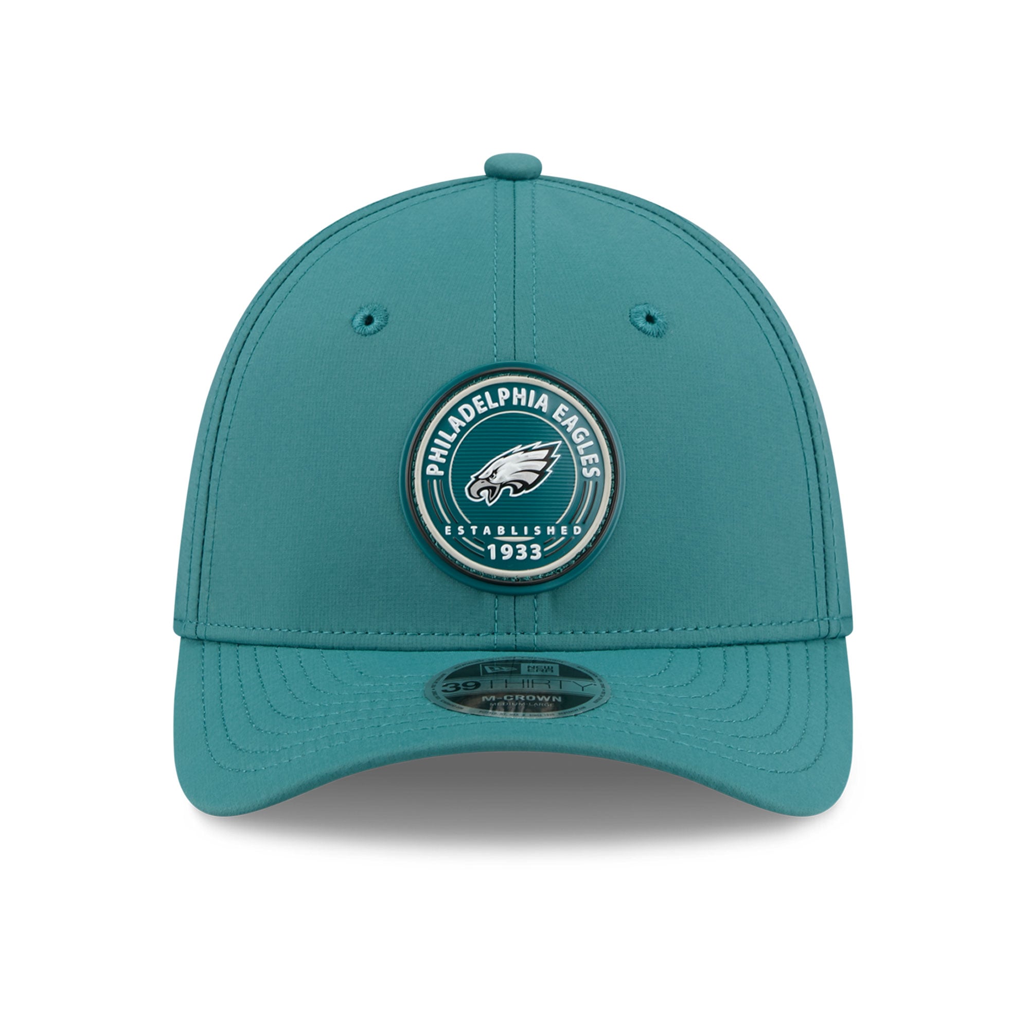 Casquette New Era Midnight Green Philadelphia Eagles 39THIRTY M-Crown Flex pour homme
