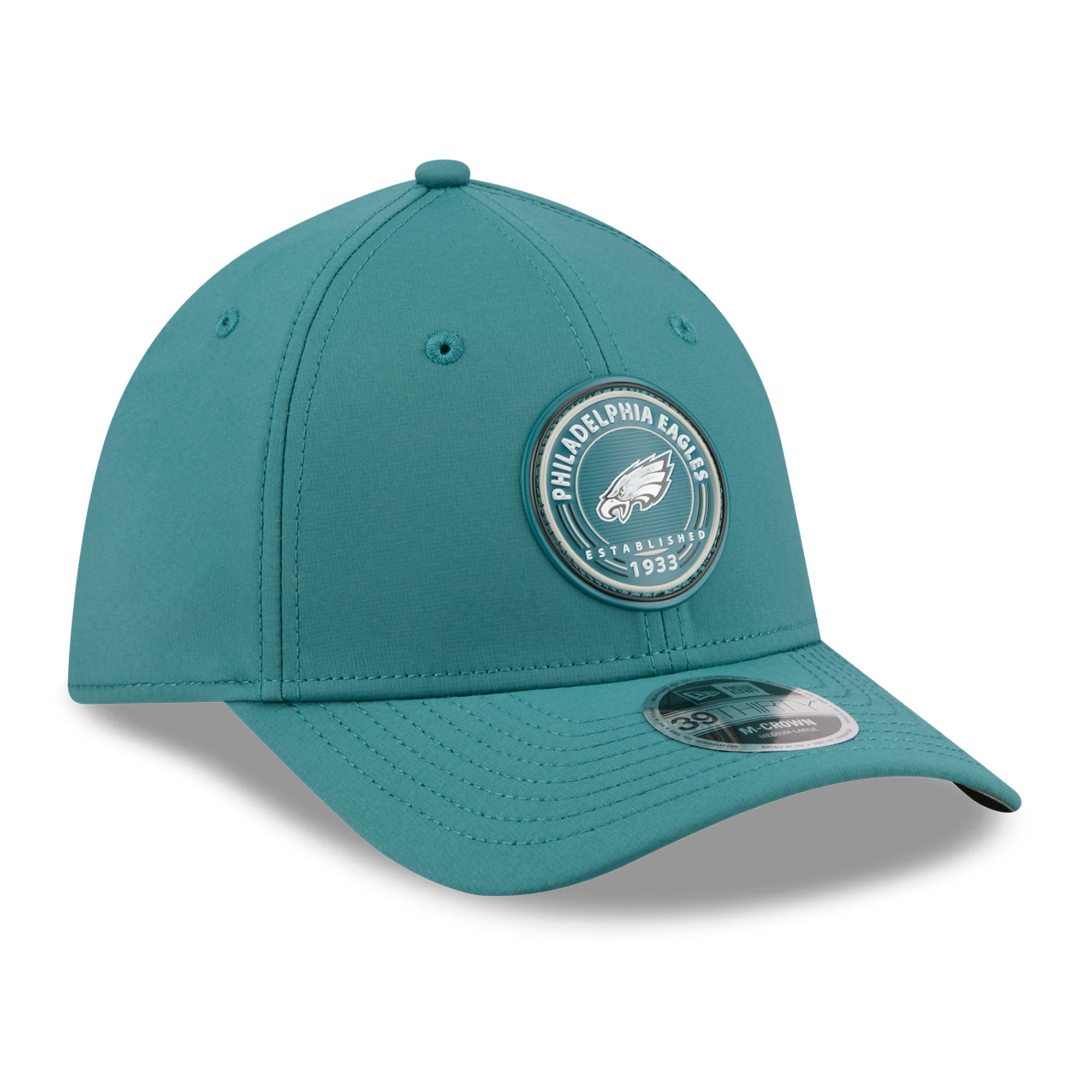 Casquette New Era Midnight Green Philadelphia Eagles 39THIRTY M-Crown Flex pour homme