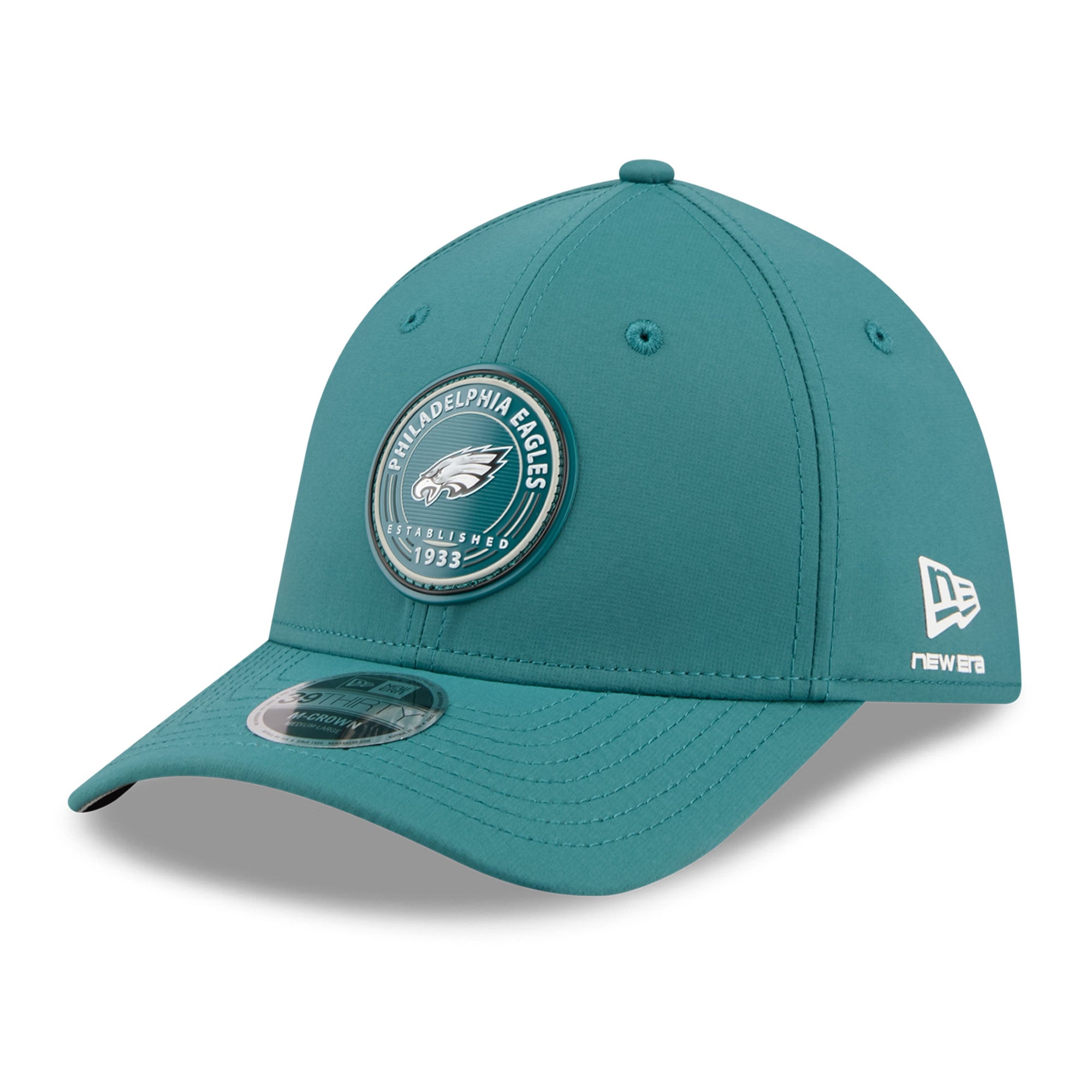 Casquette New Era Midnight Green Philadelphia Eagles 39THIRTY M-Crown Flex pour homme