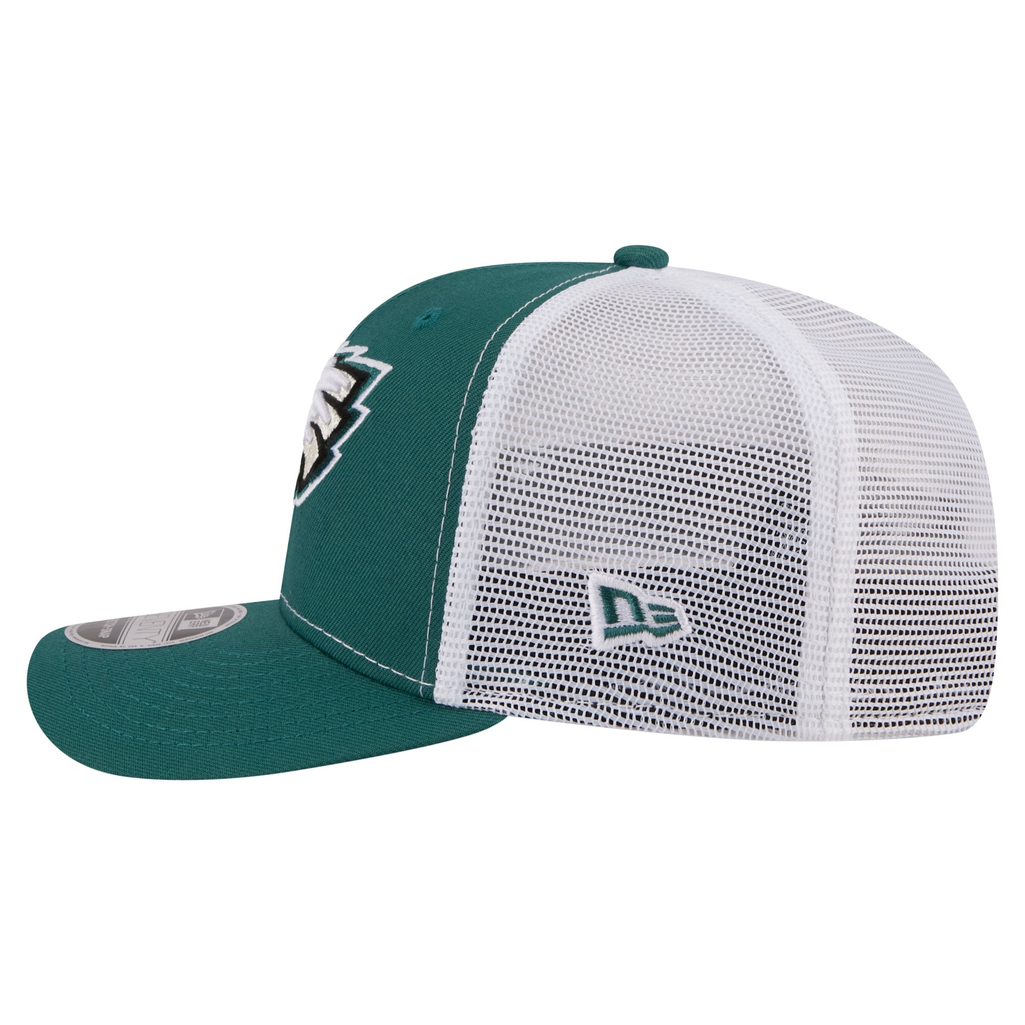 Casquette trucker ajustable New Era Midnight Green Philadelphia Eagles 9SEVENTY pour homme