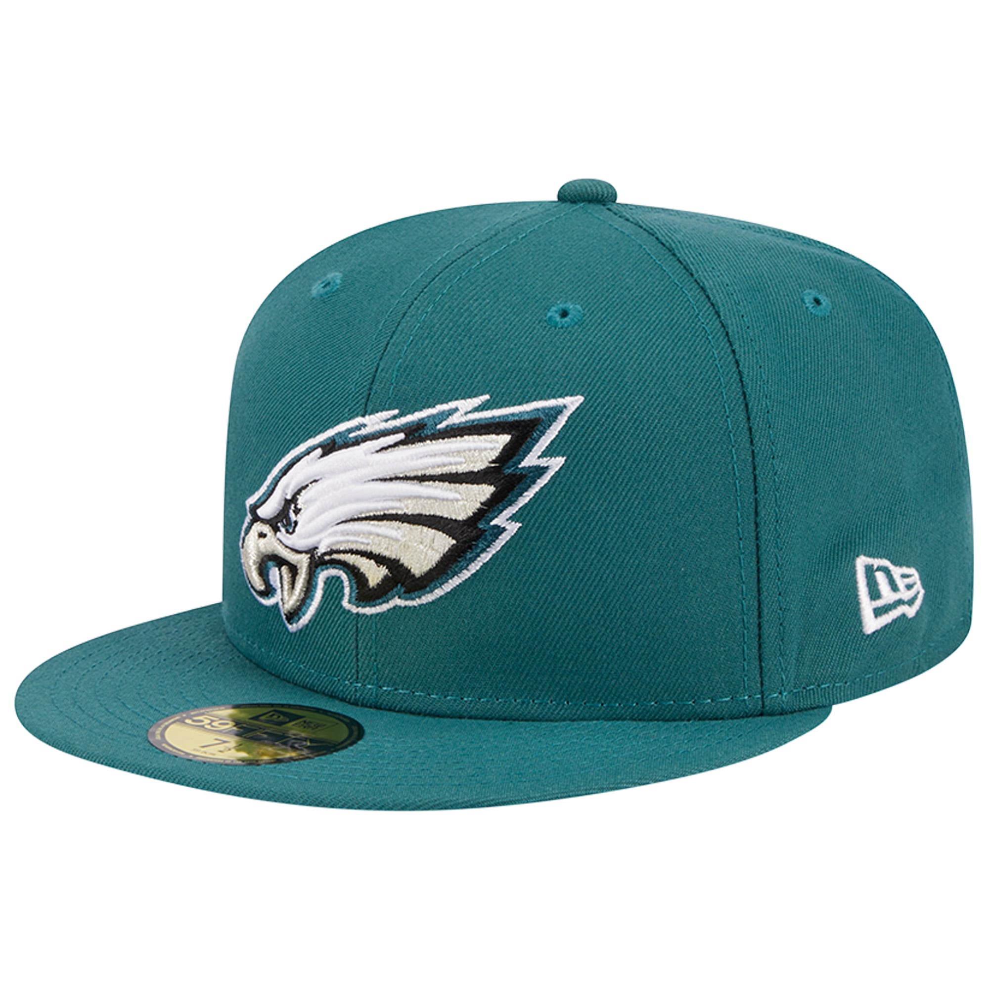 Casquette ajustée New Era 59FIFTY pour homme, vert nuit, Philadelphia Eagles