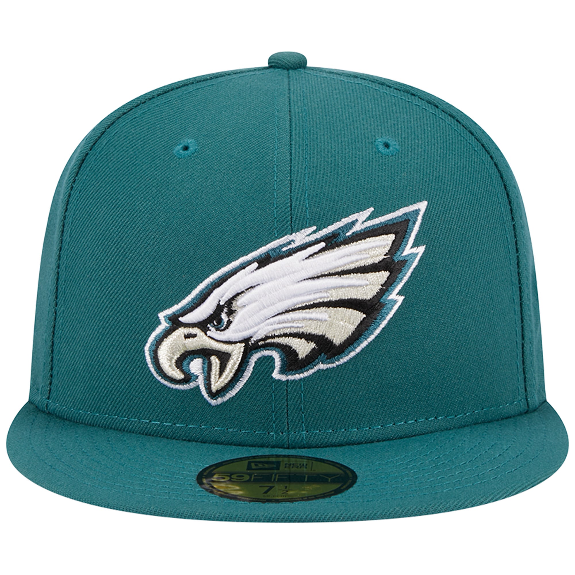 Casquette ajustée New Era 59FIFTY pour homme, vert nuit, Philadelphia Eagles