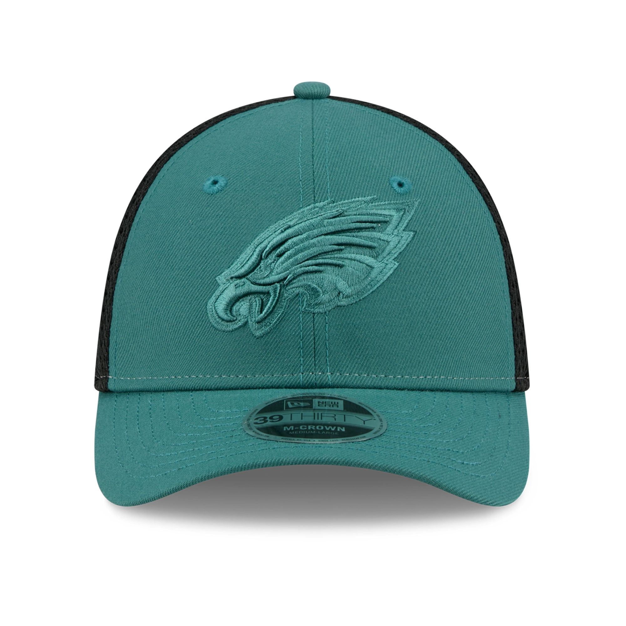 Casquette New Era Midnight Green Philadelphia Eagles Neo Mesh 39THIRTY M-Crown Stretch pour homme