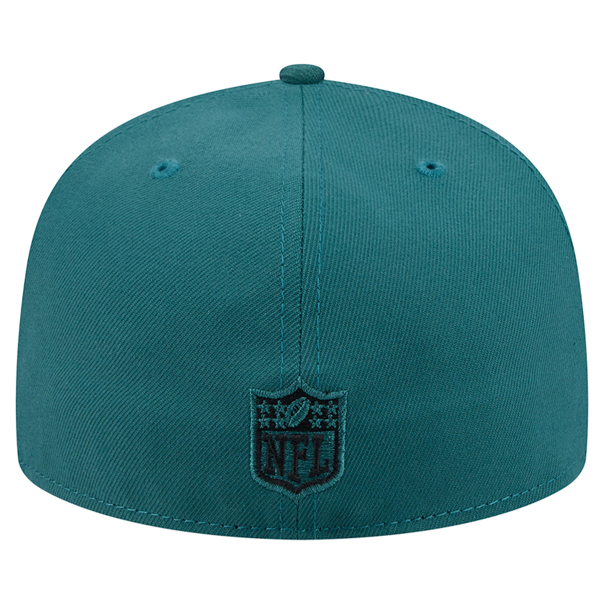 Casquette ajustée New Era 59FIFTY vert nuit pour homme, logo Philadelphia Eagles sur le côté