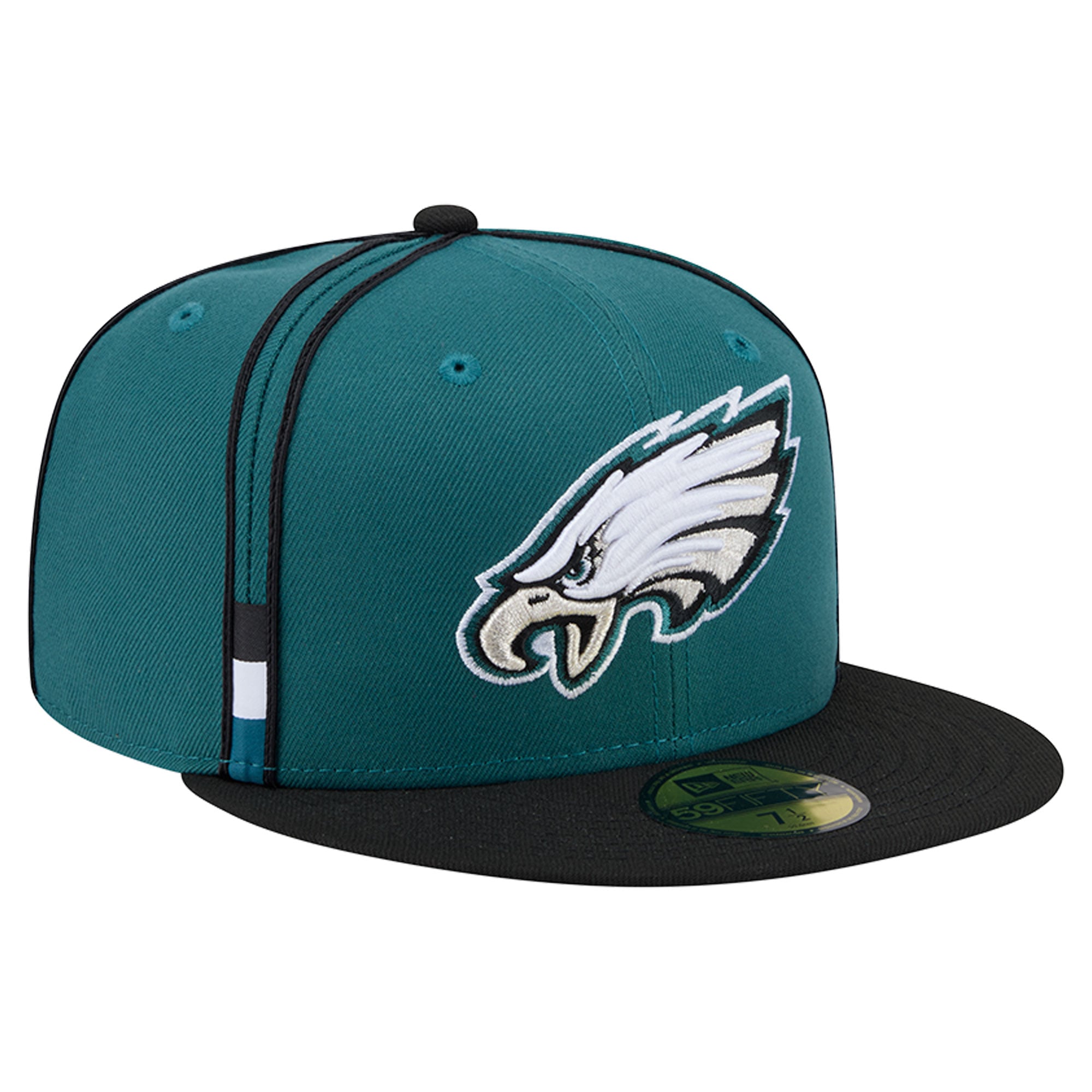 Men's New Era Midnight Green Philadelphia Eagles Soutache 59FIFTY Fitted Hat