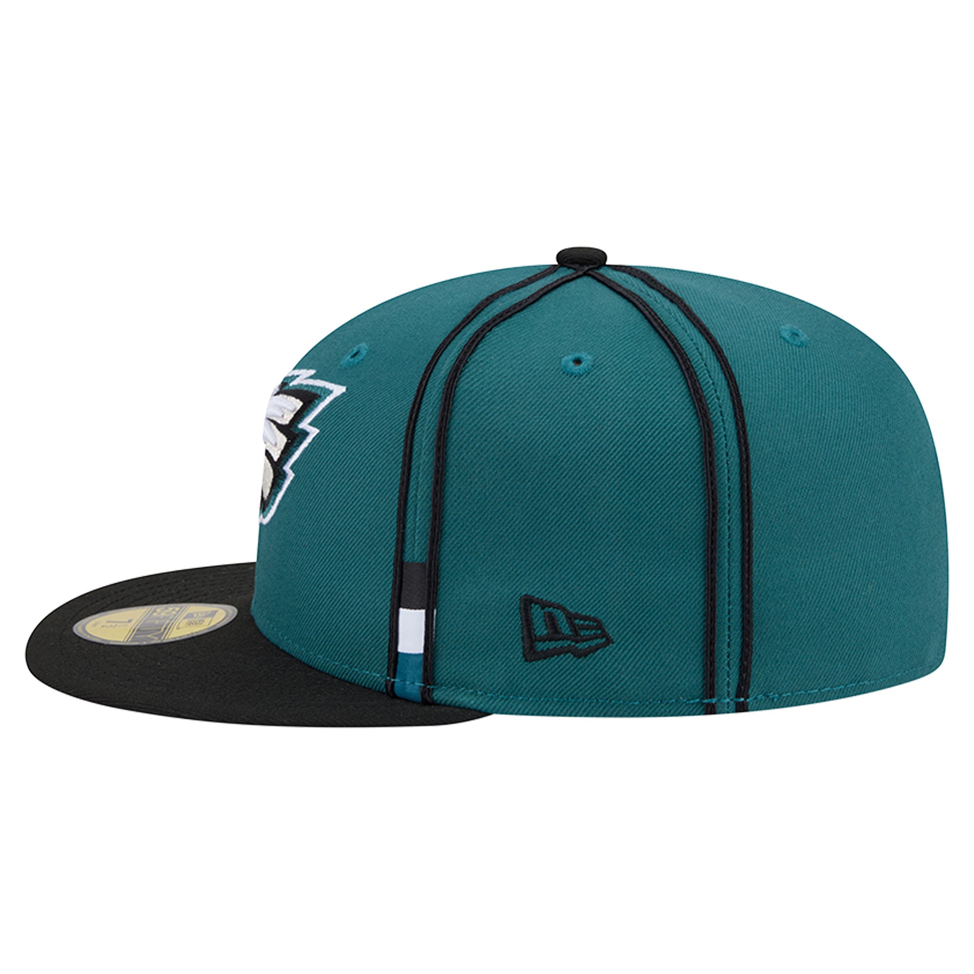 Men's New Era Midnight Green Philadelphia Eagles Soutache 59FIFTY Fitted Hat