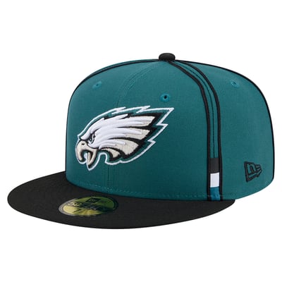 Philadelphia Eagles New Era Soutache 59FIFTY Fitted Hat - Midnight Green
