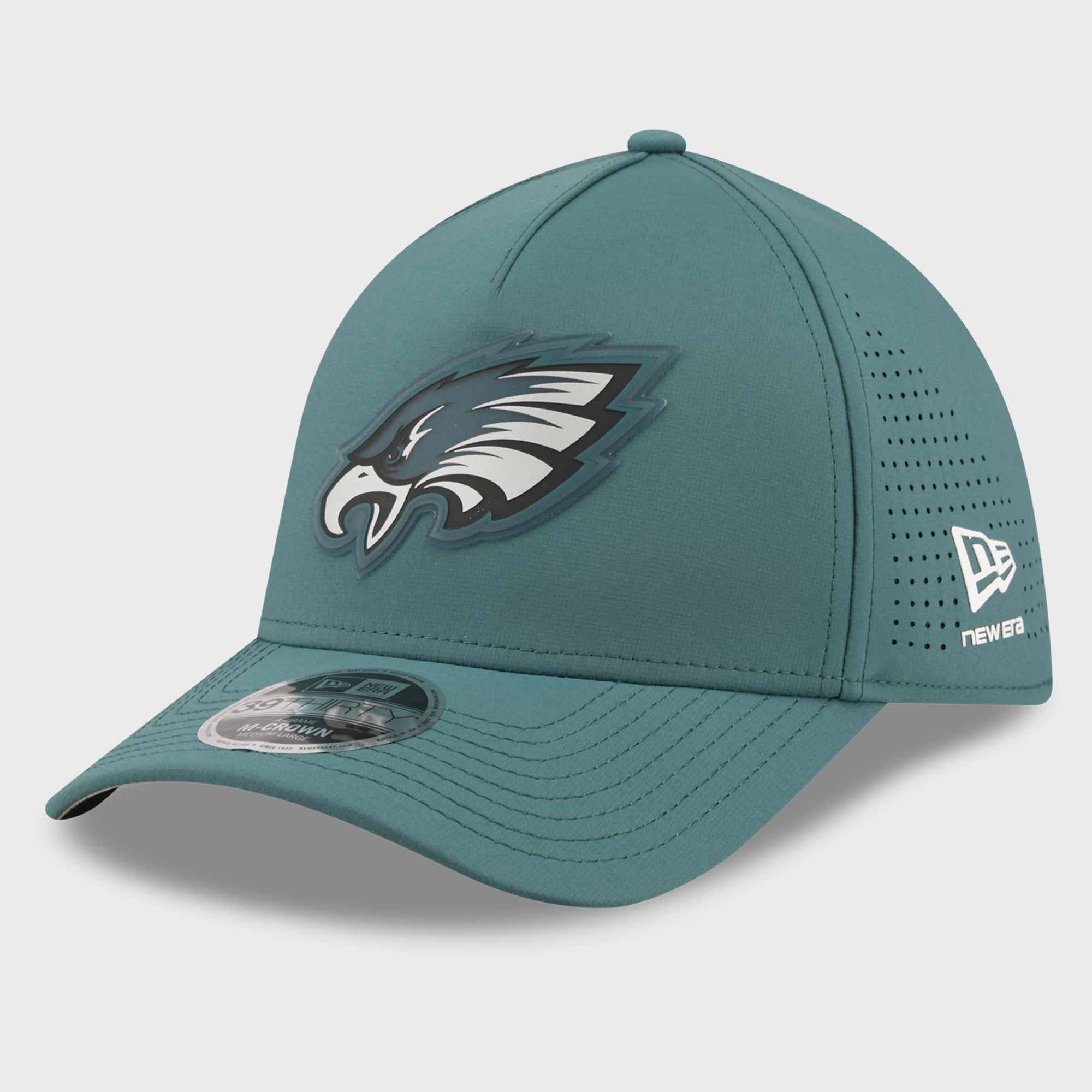 Casquette New Era Midnight Green Philadelphia Eagles Tonal 39THIRTY A-Frame Flex pour homme
