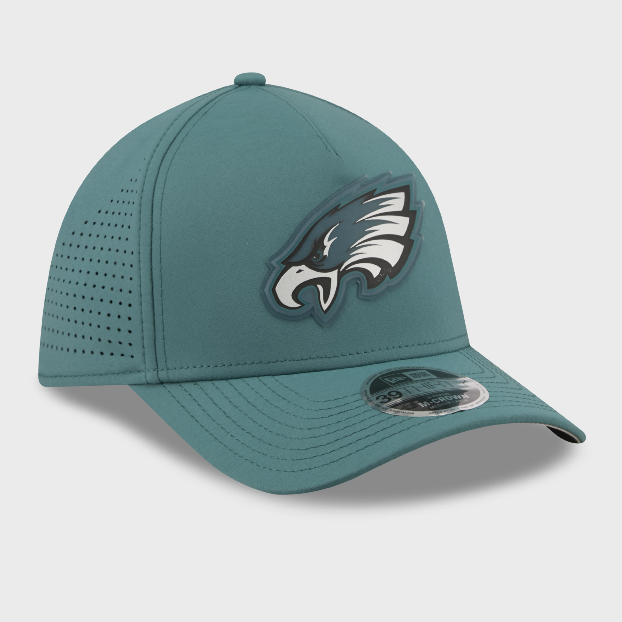 Casquette New Era Midnight Green Philadelphia Eagles Tonal 39THIRTY A-Frame Flex pour homme