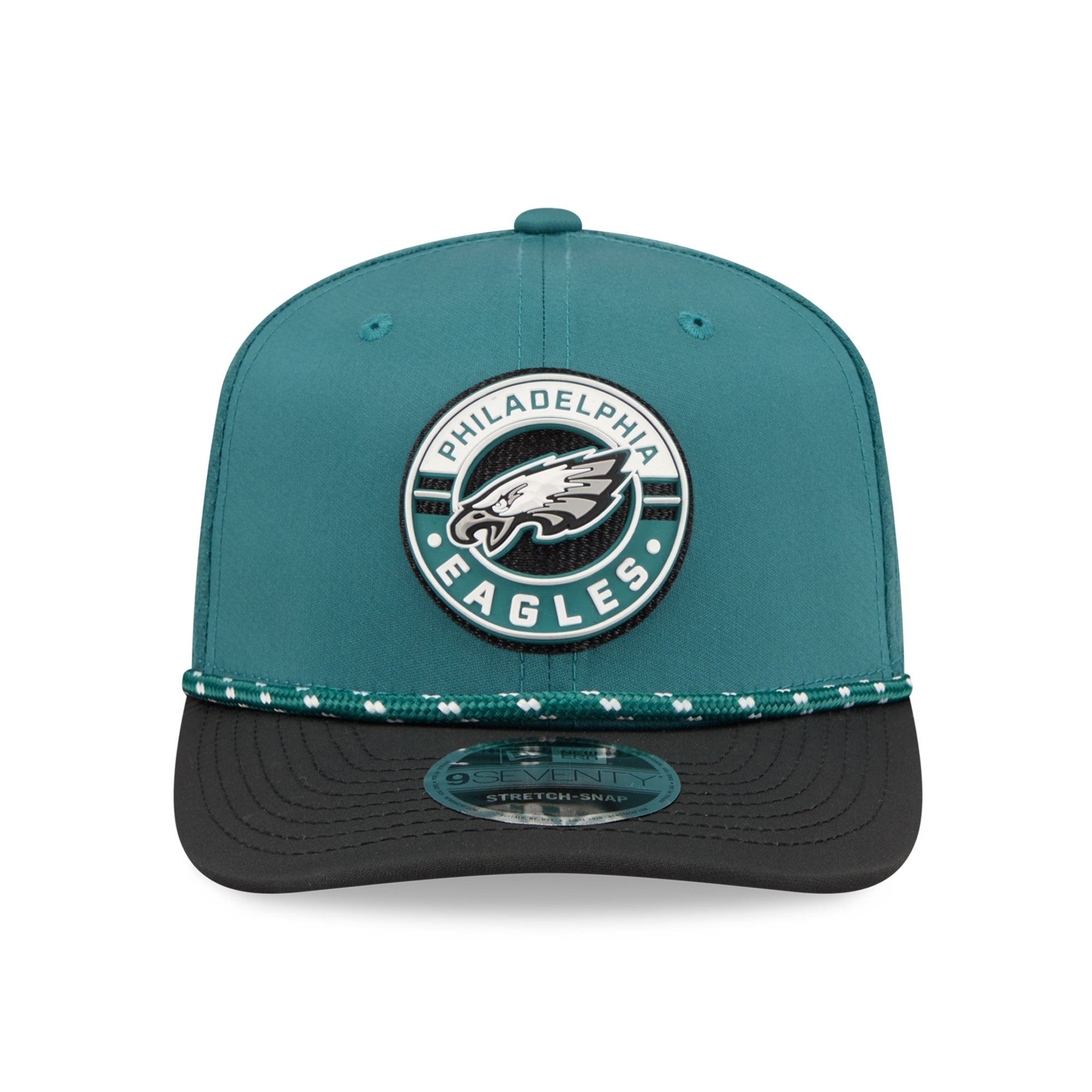 Casquette ajustable New Era Midnight Green/Black Philadelphia Eagles Game 9SEVENTY pour homme