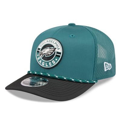 Philadelphia Eagles New Era Game 9SEVENTY Adjustable Hat - Midnight Green/Black