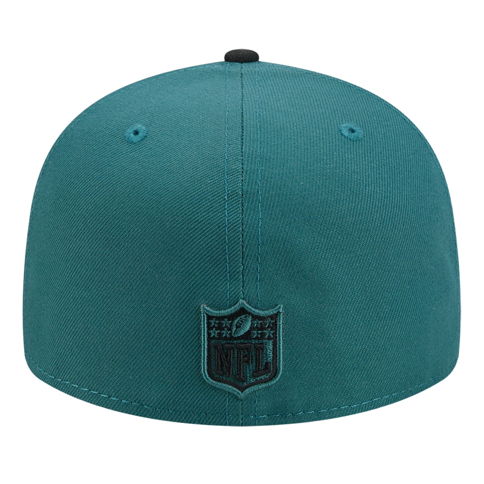 Men's New Era Midnight Green/Black Philadelphia Eagles Pixel Curved 59FIFTY Fitted Hat