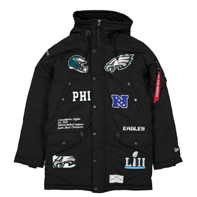  Philadelphia Eagles New Era x Alpha Industries N-3B Altitude Full-Zip Parka - Black