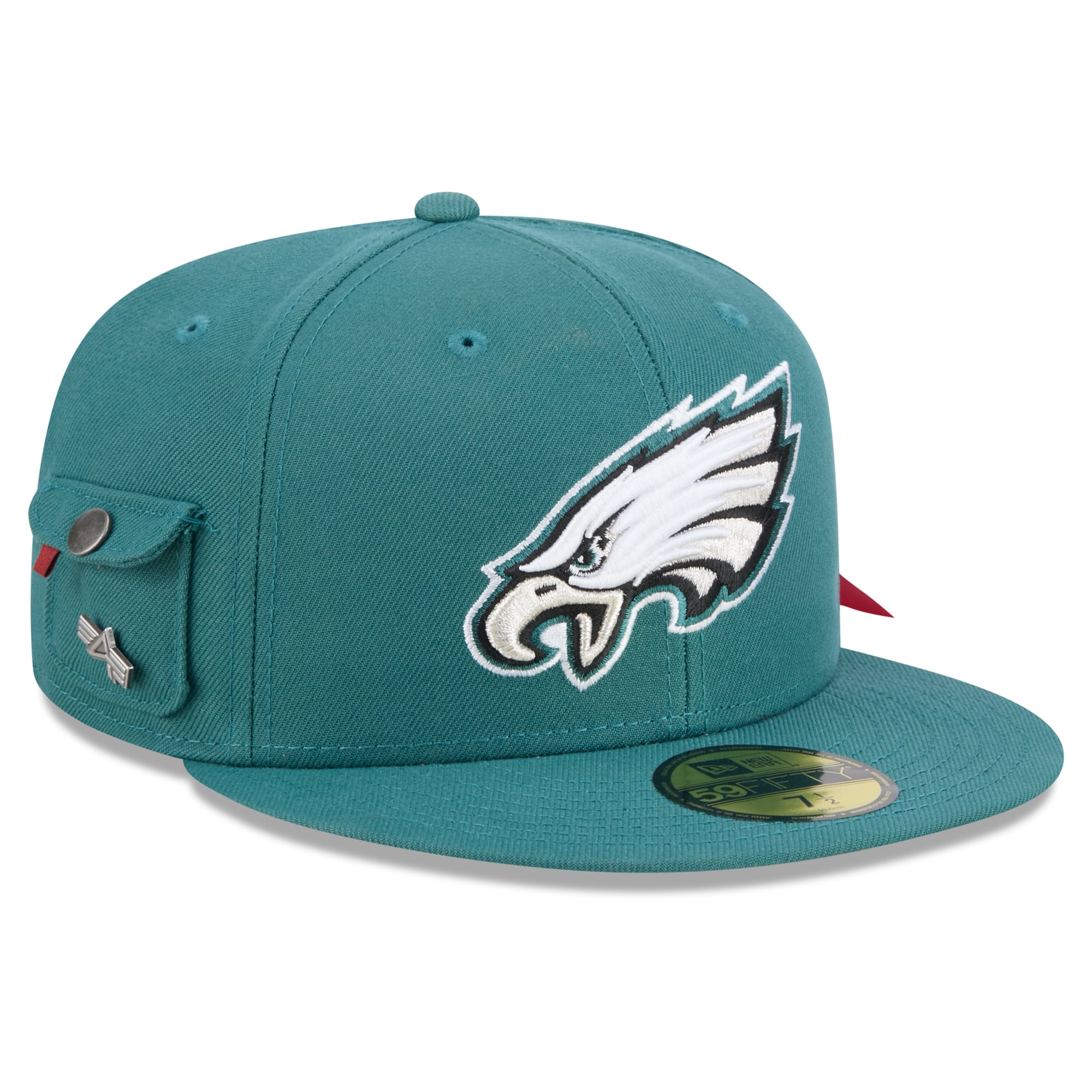 Casquette ajustée New Era x Alpha Industries vert nuit Philadelphia Eagles 59FIFTY pour homme