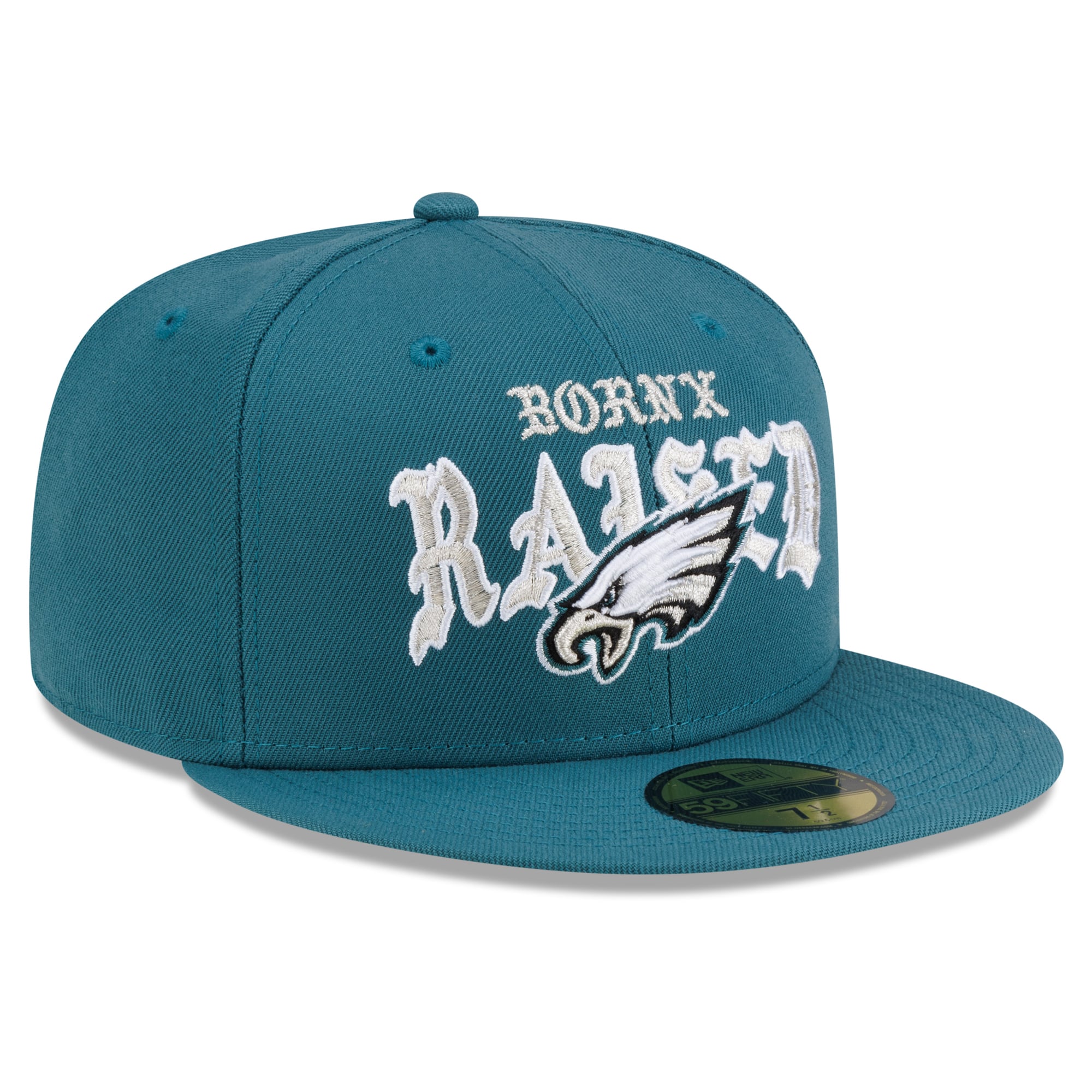 Men's New Era x Born Raised Midnight Green Philadelphia Eagles 59FIFTY Fitted Hat