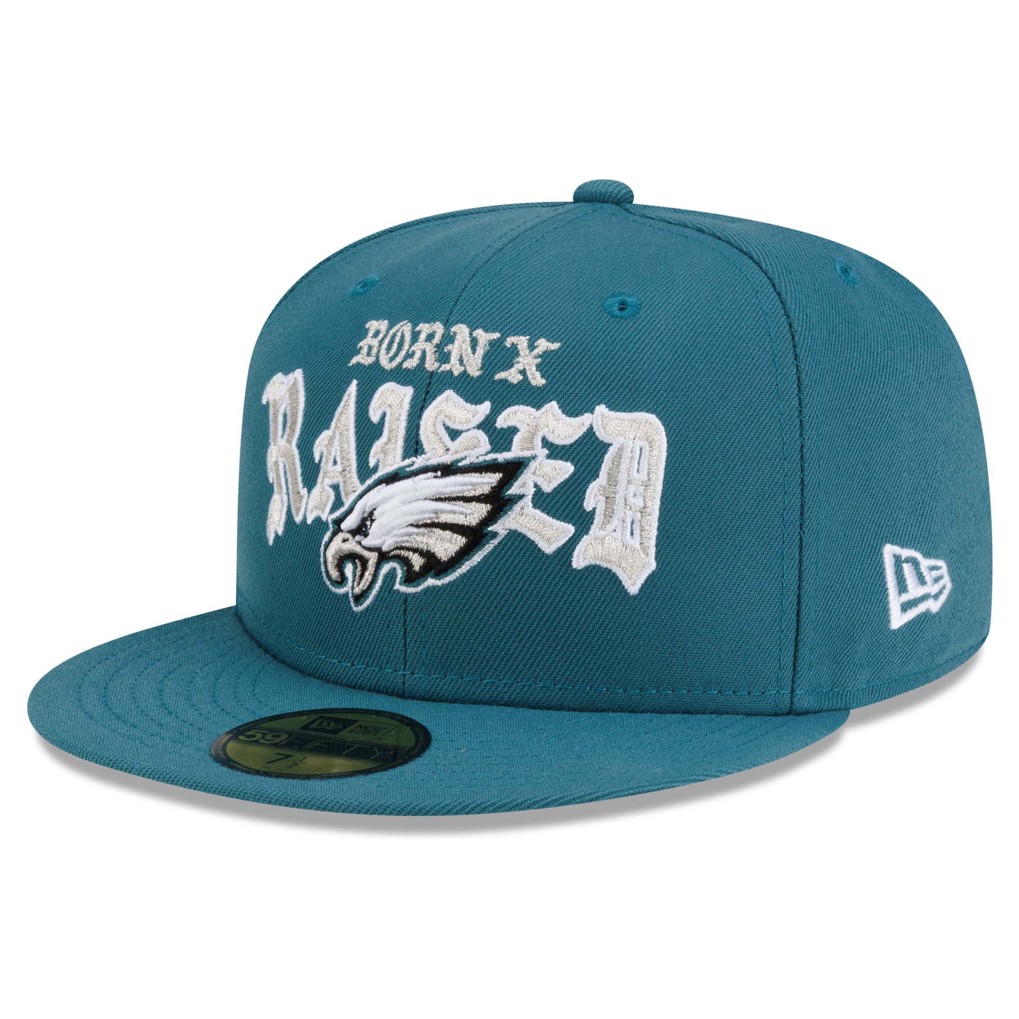 Men's New Era x Born Raised Midnight Green Philadelphia Eagles 59FIFTY Fitted Hat