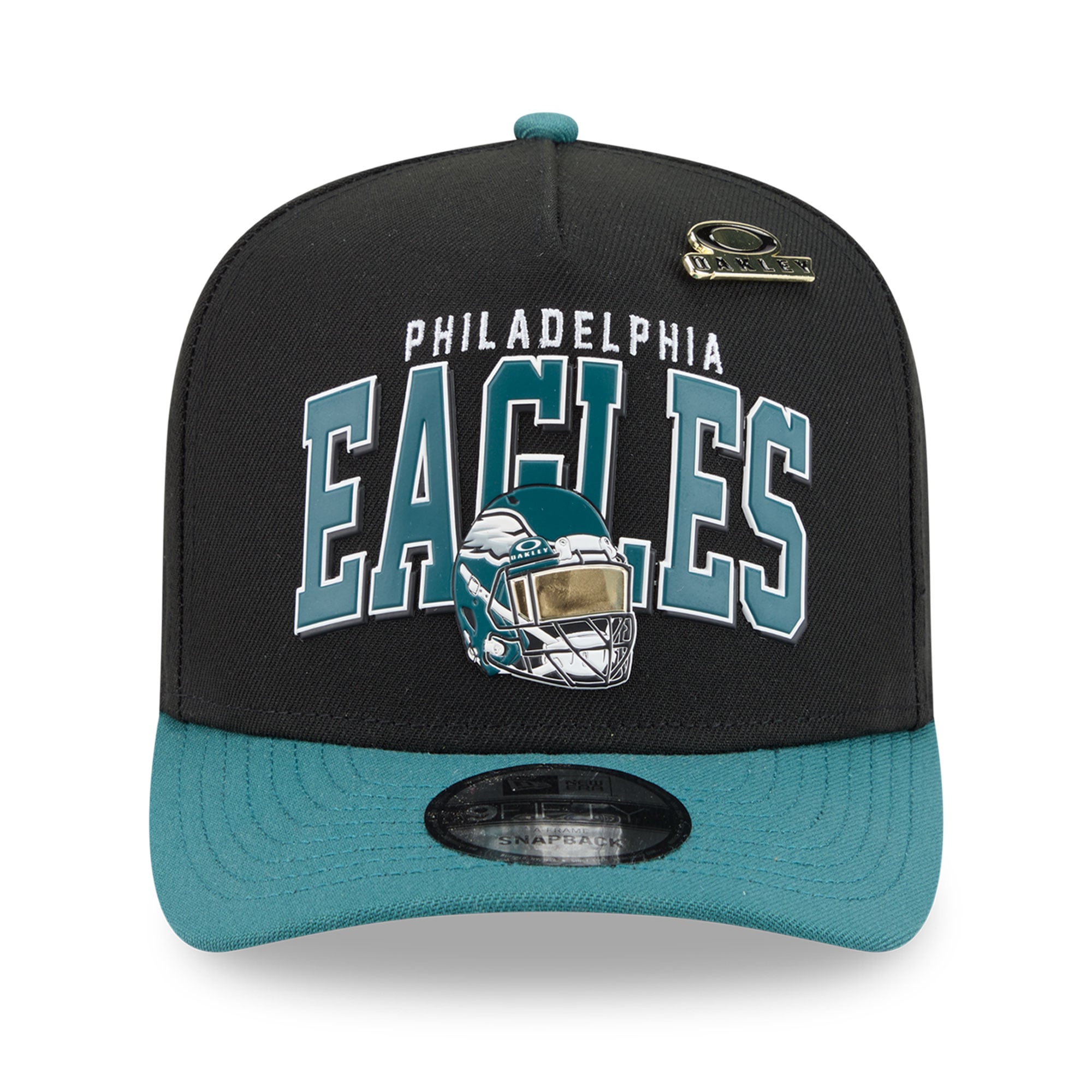 Casquette snapback New Era x Oakley noire Philadelphia Eagles 9FIFTY pour homme