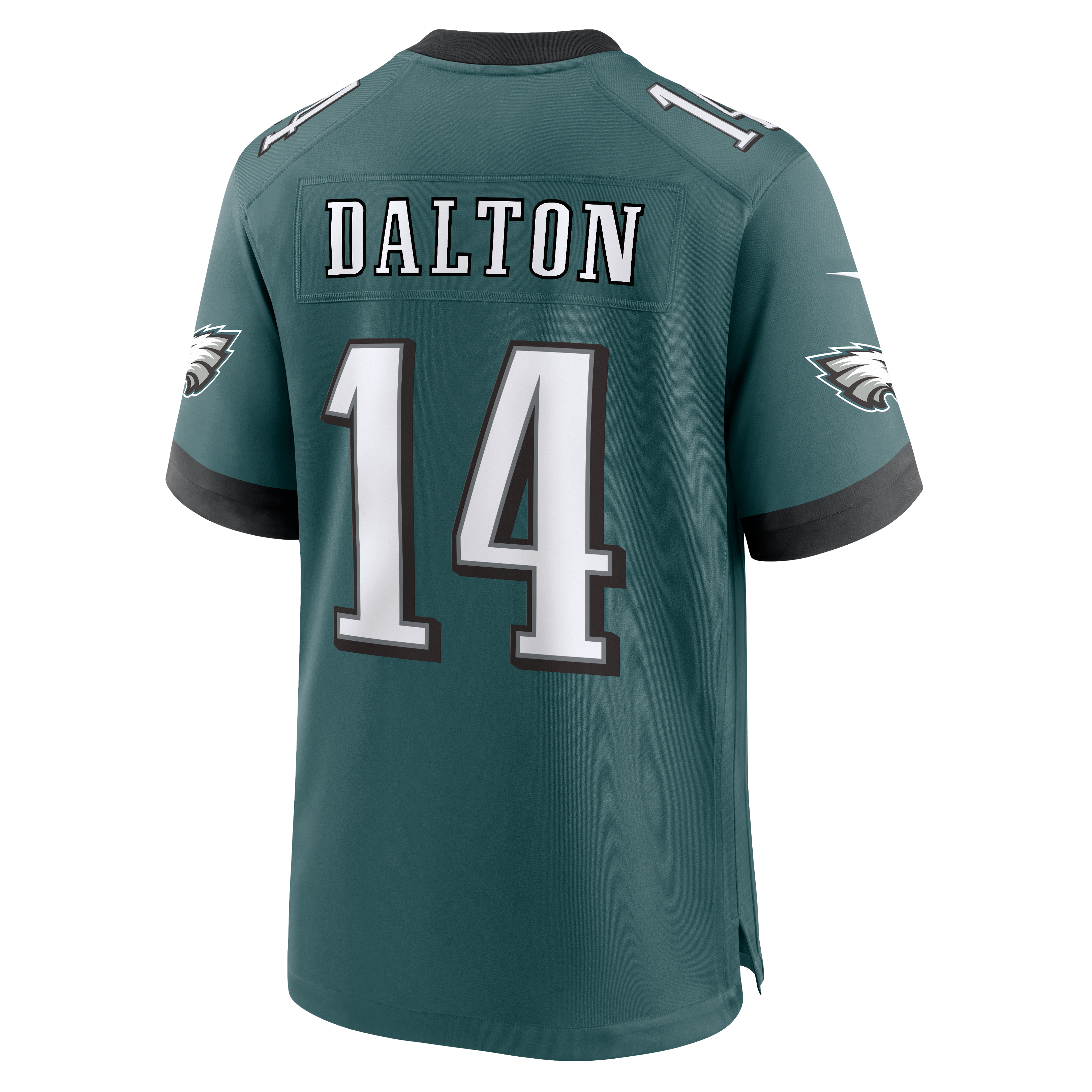Maillot de match Nike Andy Dalton vert nuit des Eagles Philadelphie pour homme