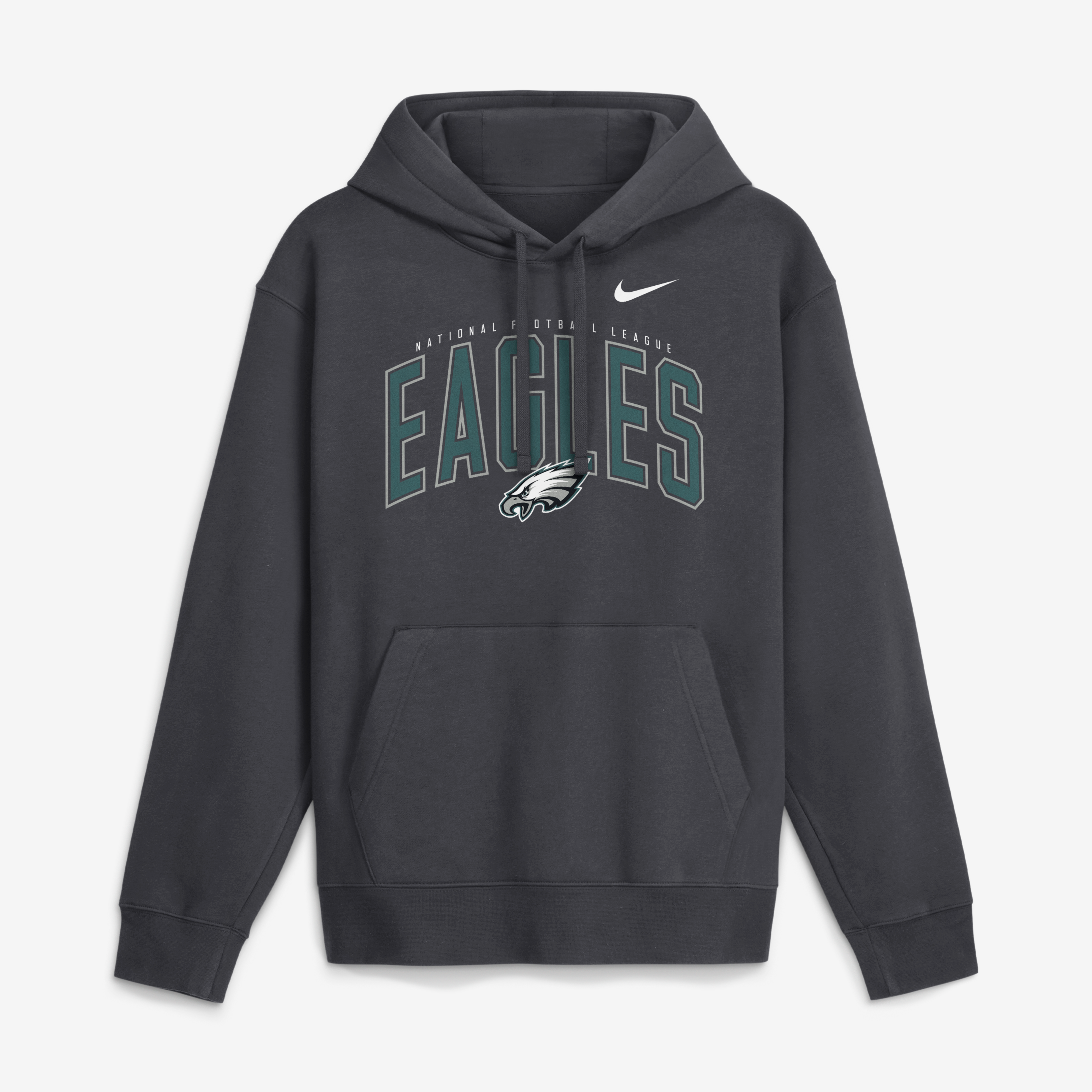 Men's Nike  Anthracite Philadelphia Eagles Expect Victory Club Fleece Pullover Hoodie