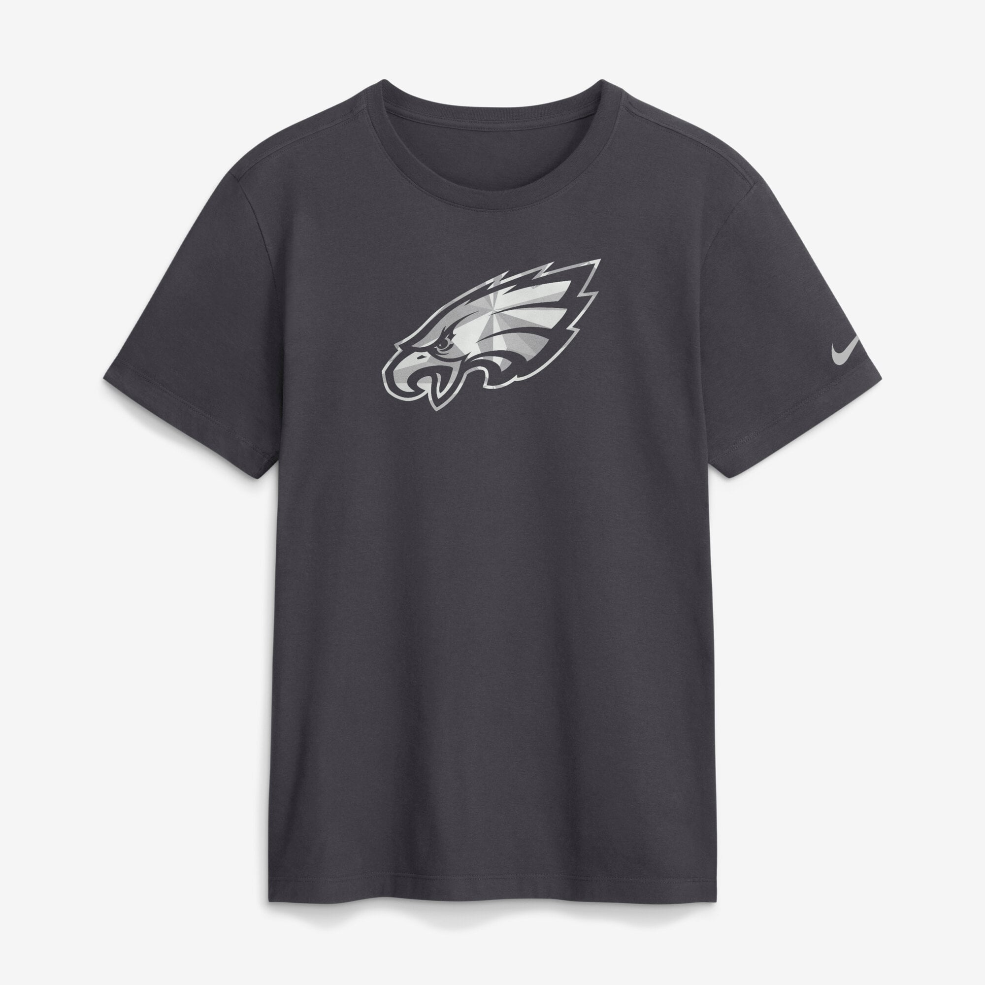 Men's Nike Anthracite Philadelphia Eagles Fractal Logo T-Shirt
