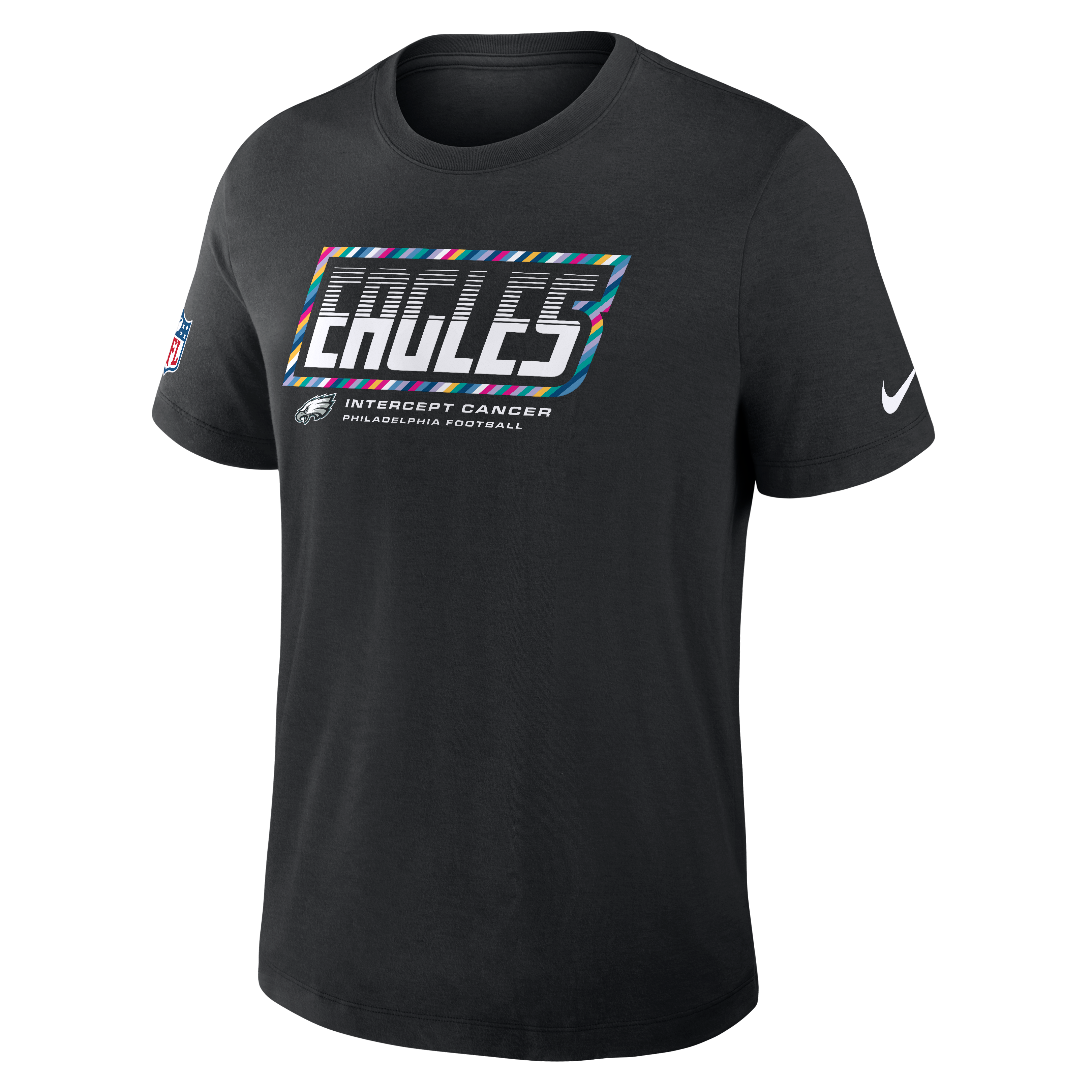 Men's Nike Black Philadelphia Eagles 2026 NFL Crucial Catch Big & Tall Tri-Blend Dri-FIT T-Shirt