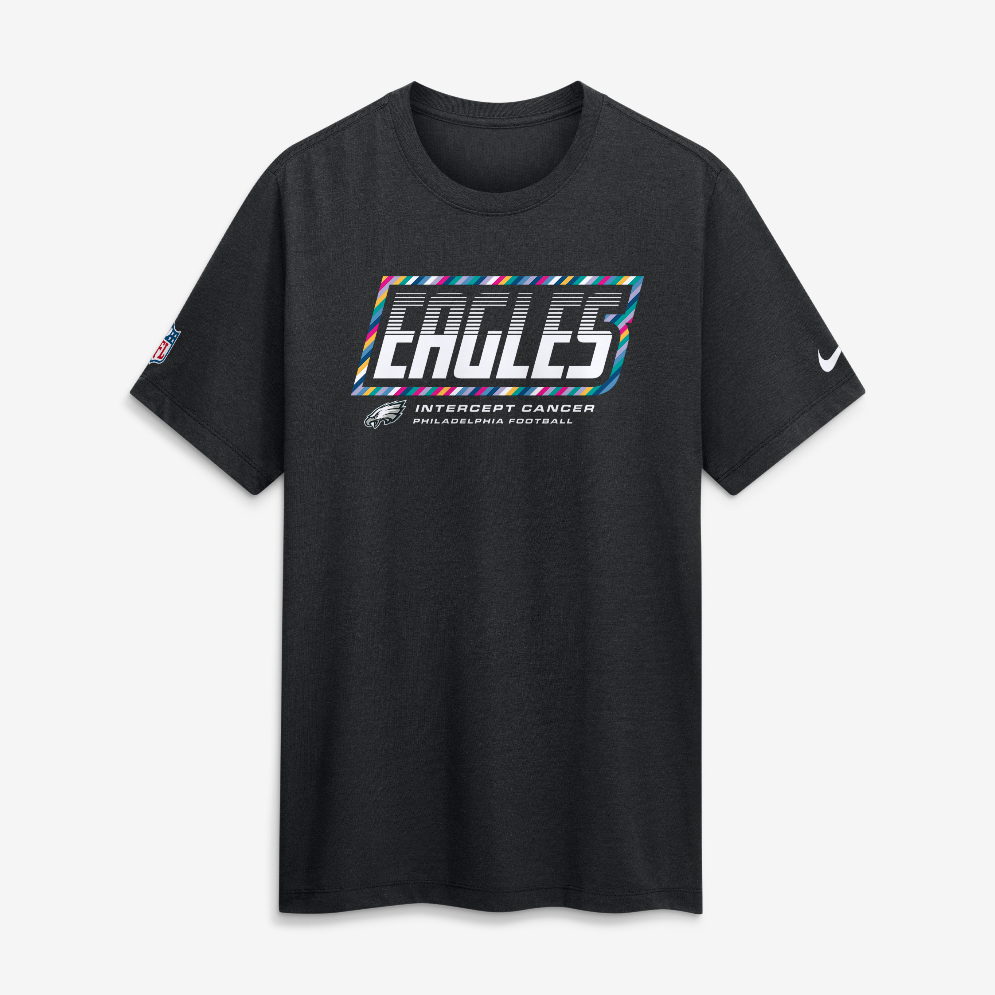 Men's Nike Black Philadelphia Eagles 2026 NFL Crucial Catch Big & Tall Tri-Blend Dri-FIT T-Shirt
