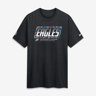 Philadelphia Eagles Nike 2026 NFL Crucial Catch Big & Tall Tri-Blend Dri-FIT T-Shirt - Black