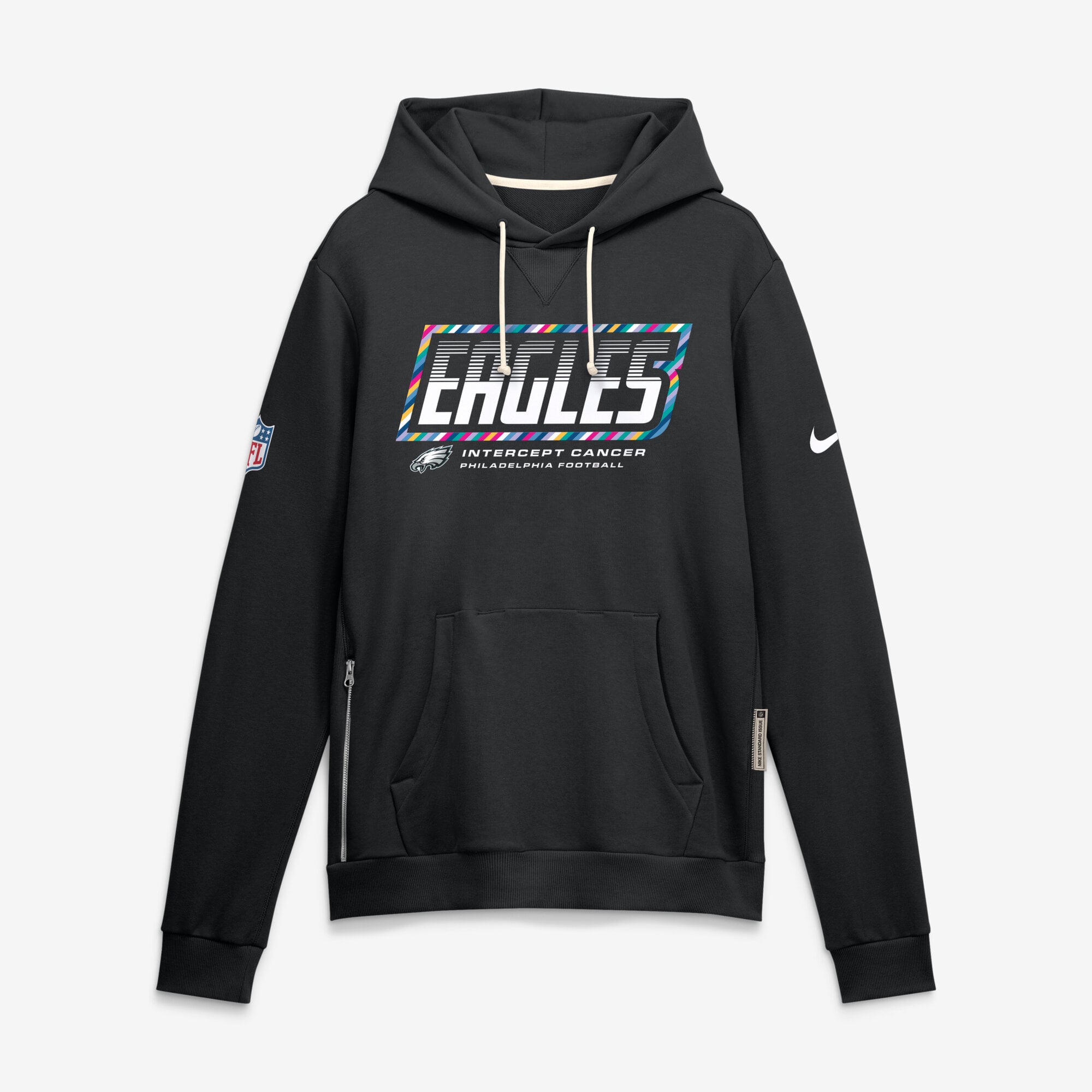 Men's Nike Philadelphia Eagles 2026 NFL Crucial Catch Sideline Standard Issue Dri-FIT Pullover Hoodie