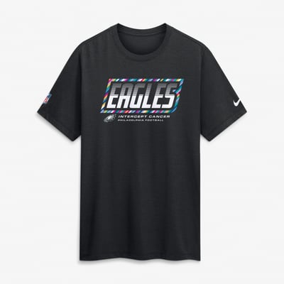 Philadelphia Eagles Nike 2026 NFL Crucial Catch Tri-Blend Dri-FIT T-Shirt - Black