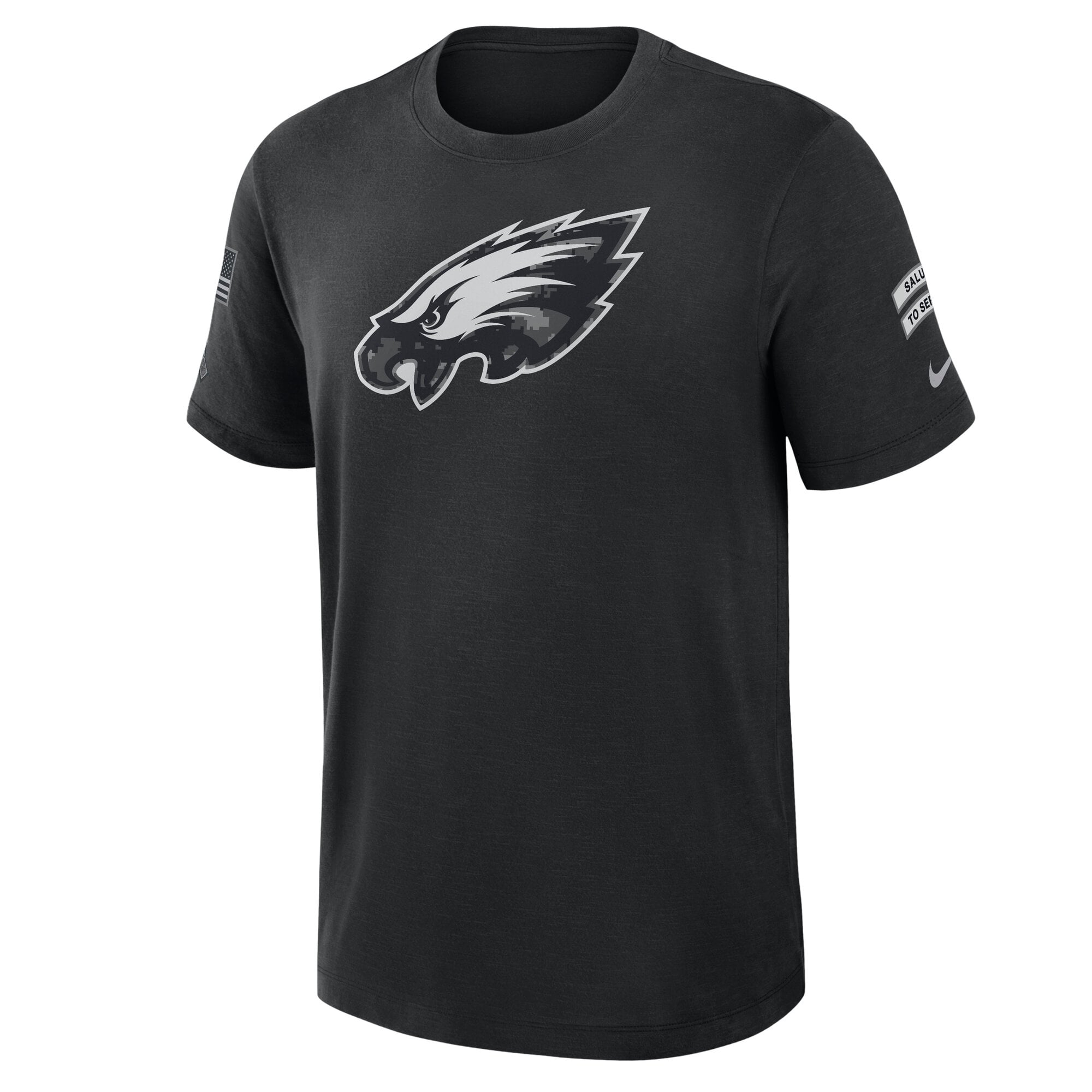 T-shirt Nike noir Philadelphia Eagles 2026 Salute to Service pour homme