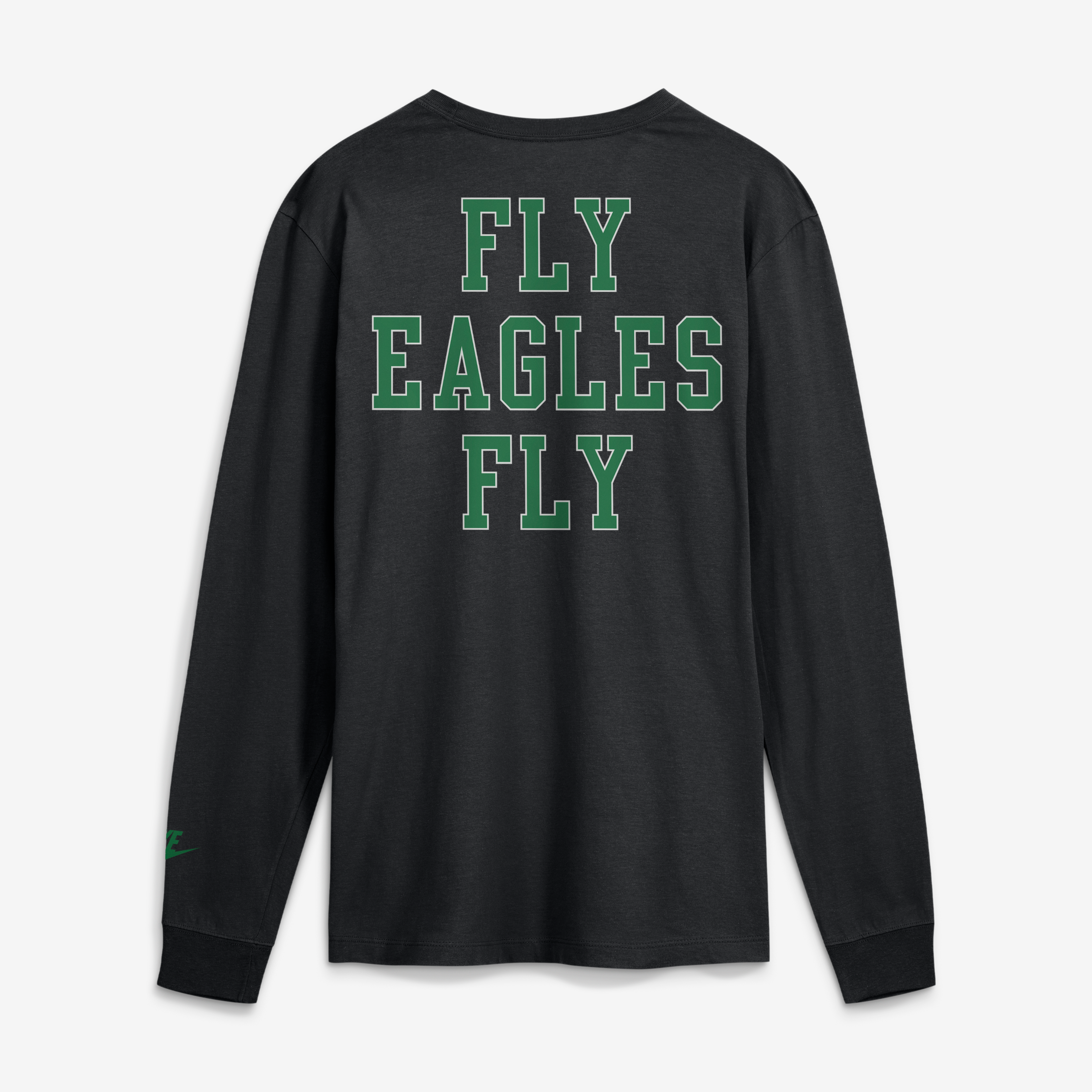 T-shirt à manches longues Nike Philadelphia Eagles Double Rewind noir pour homme