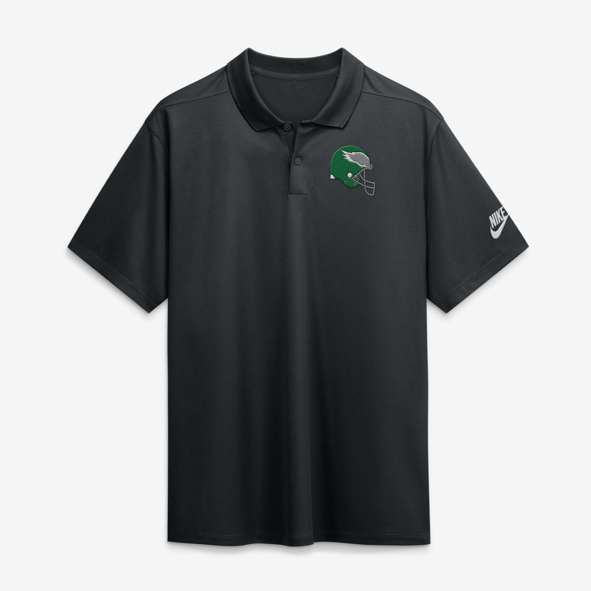 Polo Nike Dri-FIT noir Philadelphia Eagles Heritage Roots Victory pour homme