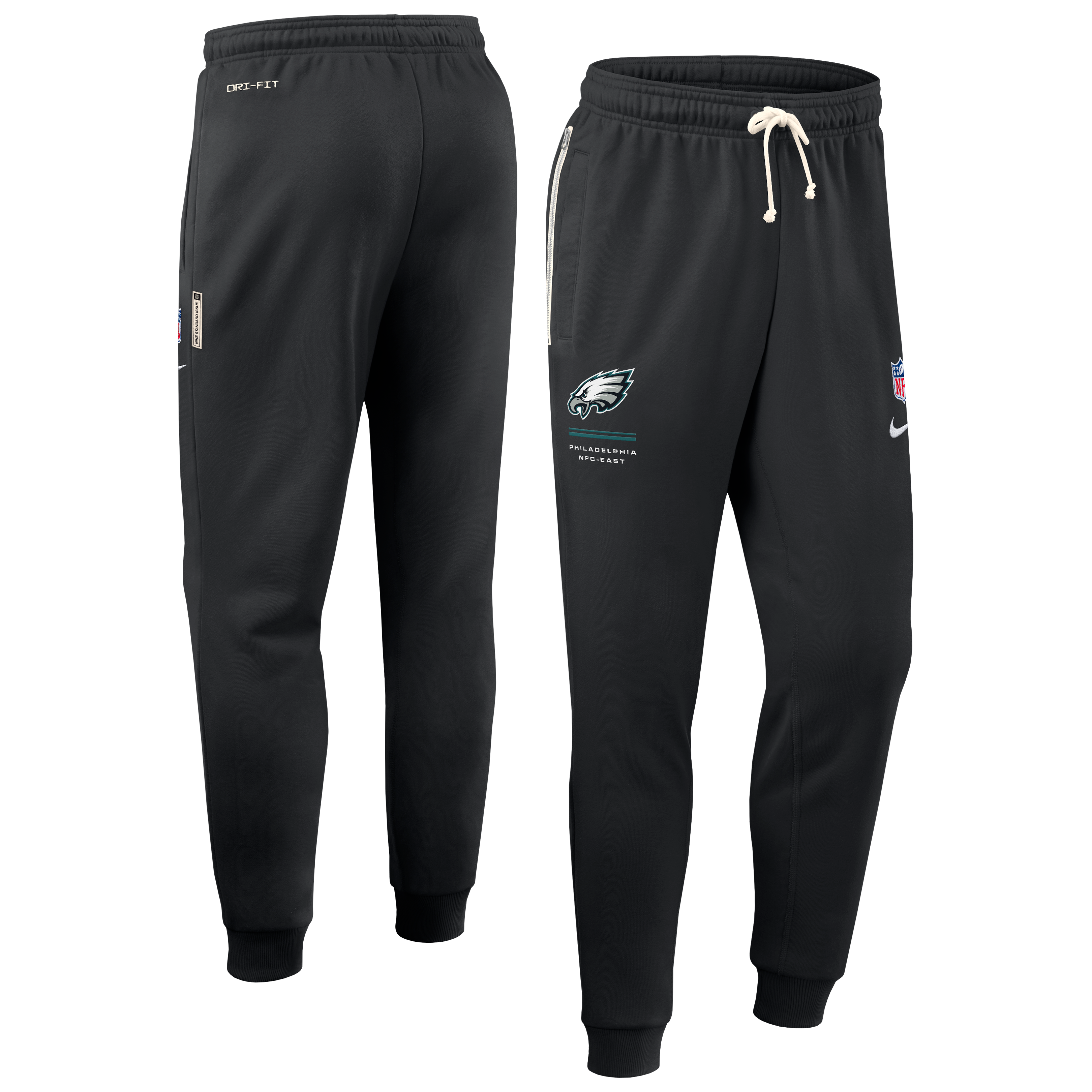 Men's Nike Black Philadelphia Eagles Sideline Standard Issue Touchback Kick Dri-FIT Taper Pants