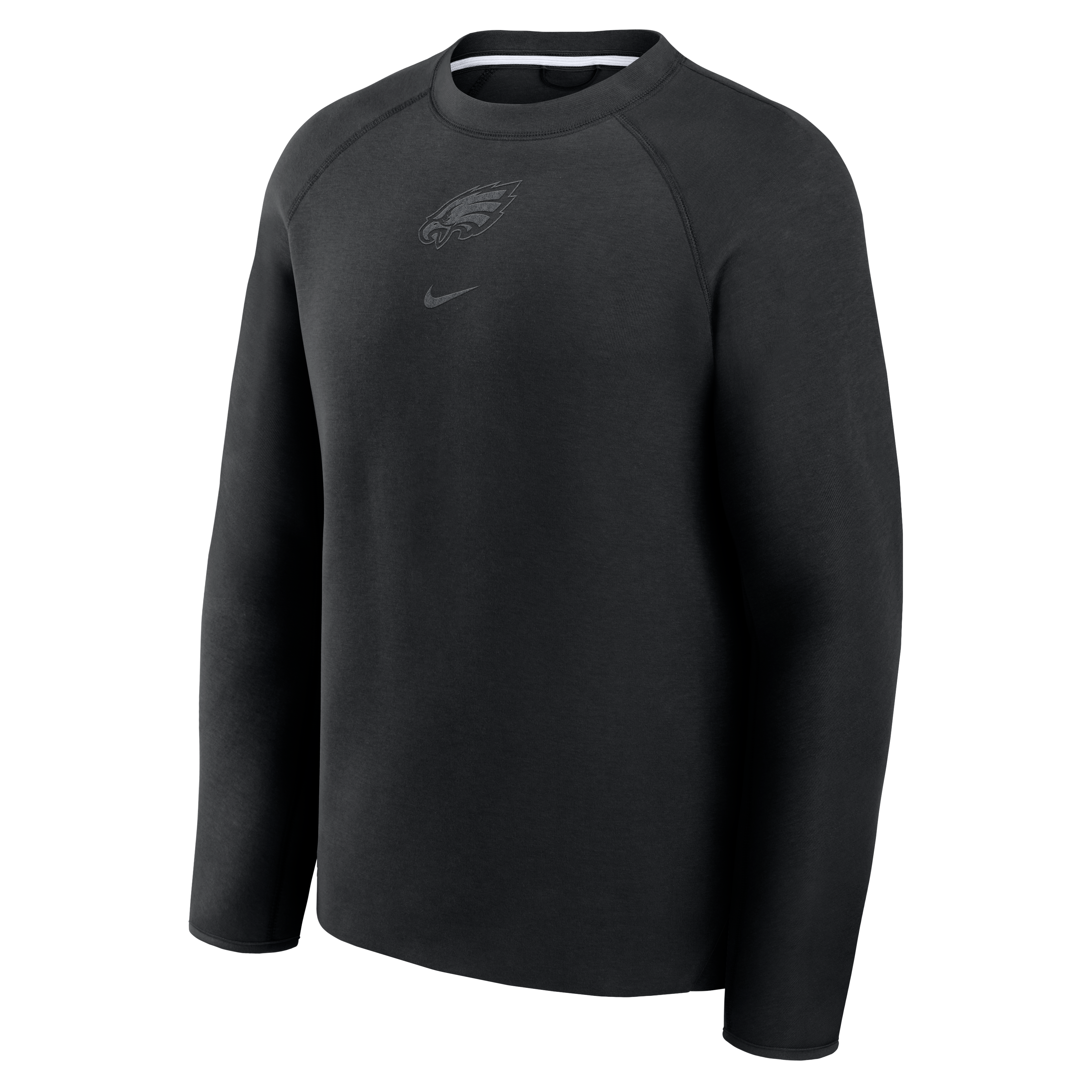 Sweat-shirt raglan Nike noir Philadelphia Eagles Tech Fleece pour homme