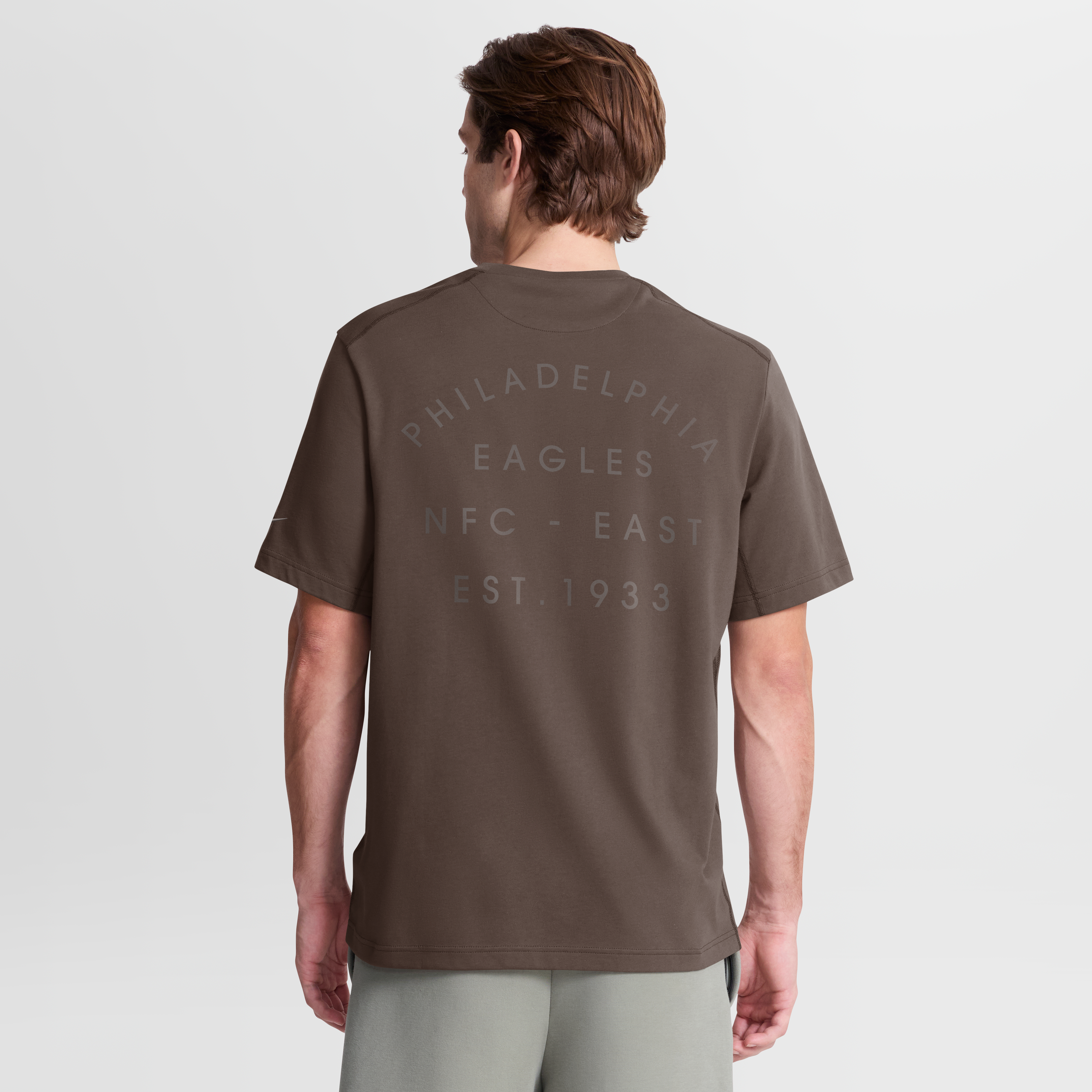 T-shirt Nike Dri-FIT Last Resort marron Philadelphia Eagles pour homme