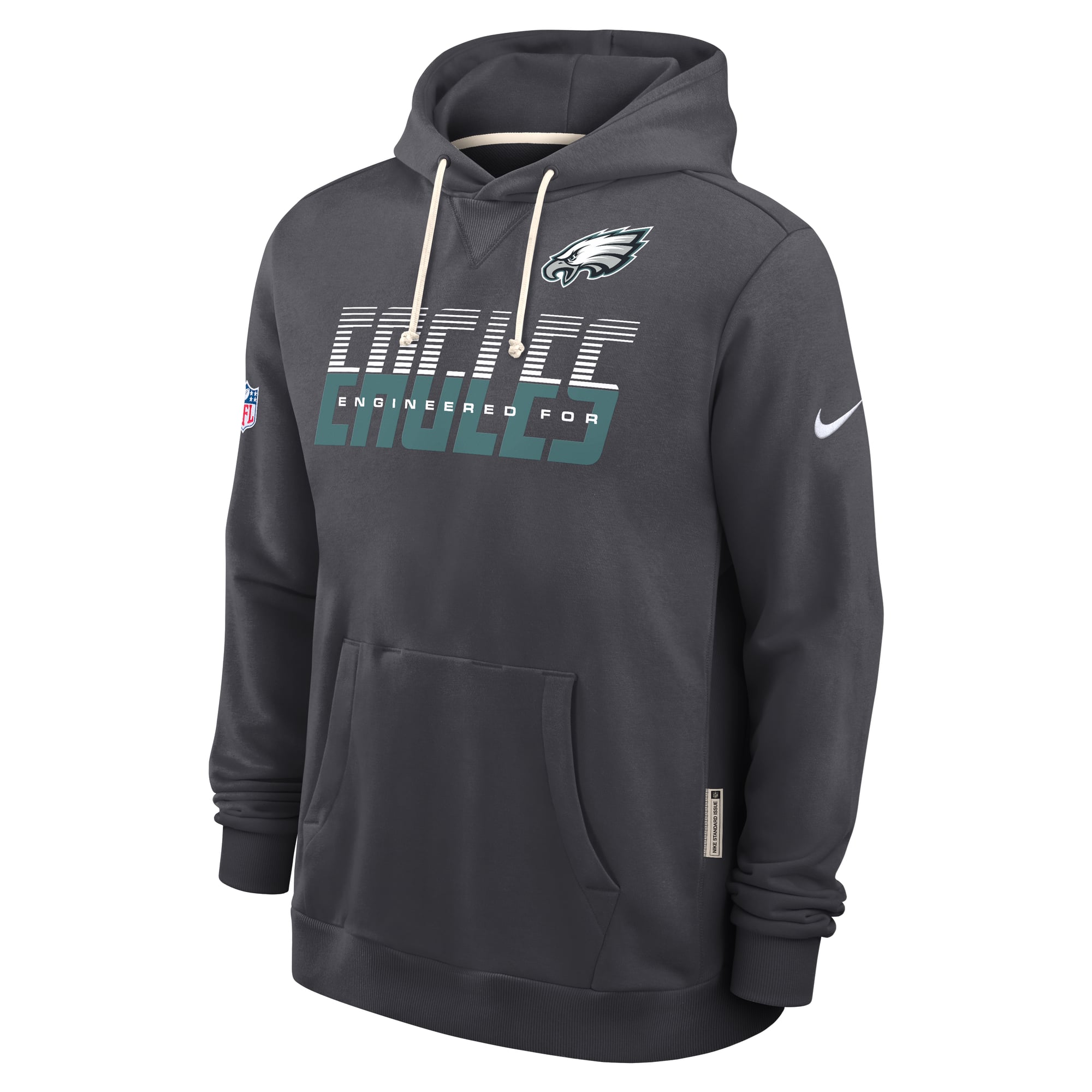Sweat à capuche Nike Dri-FIT Sideline Standard Issue pour homme, couleur anthracite, Philadelphia Eagles