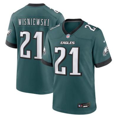 Cole Wisniewski Philadelphia Eagles Nike Team Game Jersey - Midnight Green