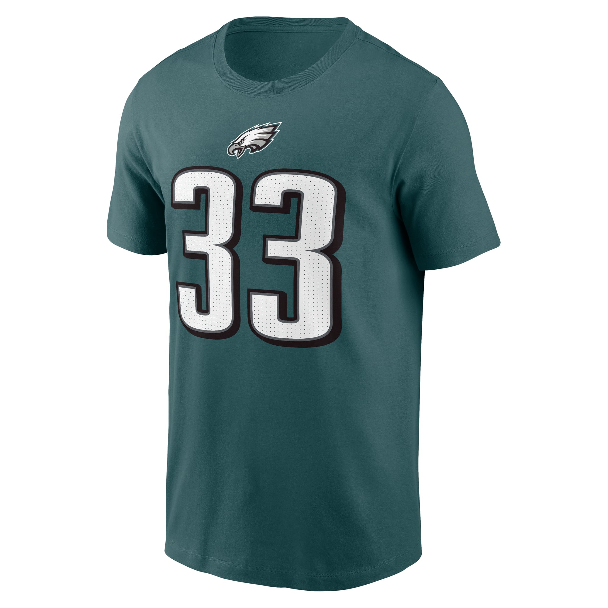 T-shirt Nike Cooper DeJean vert nuit pour homme, avec nom et numéro des Eagles de Philadelphie