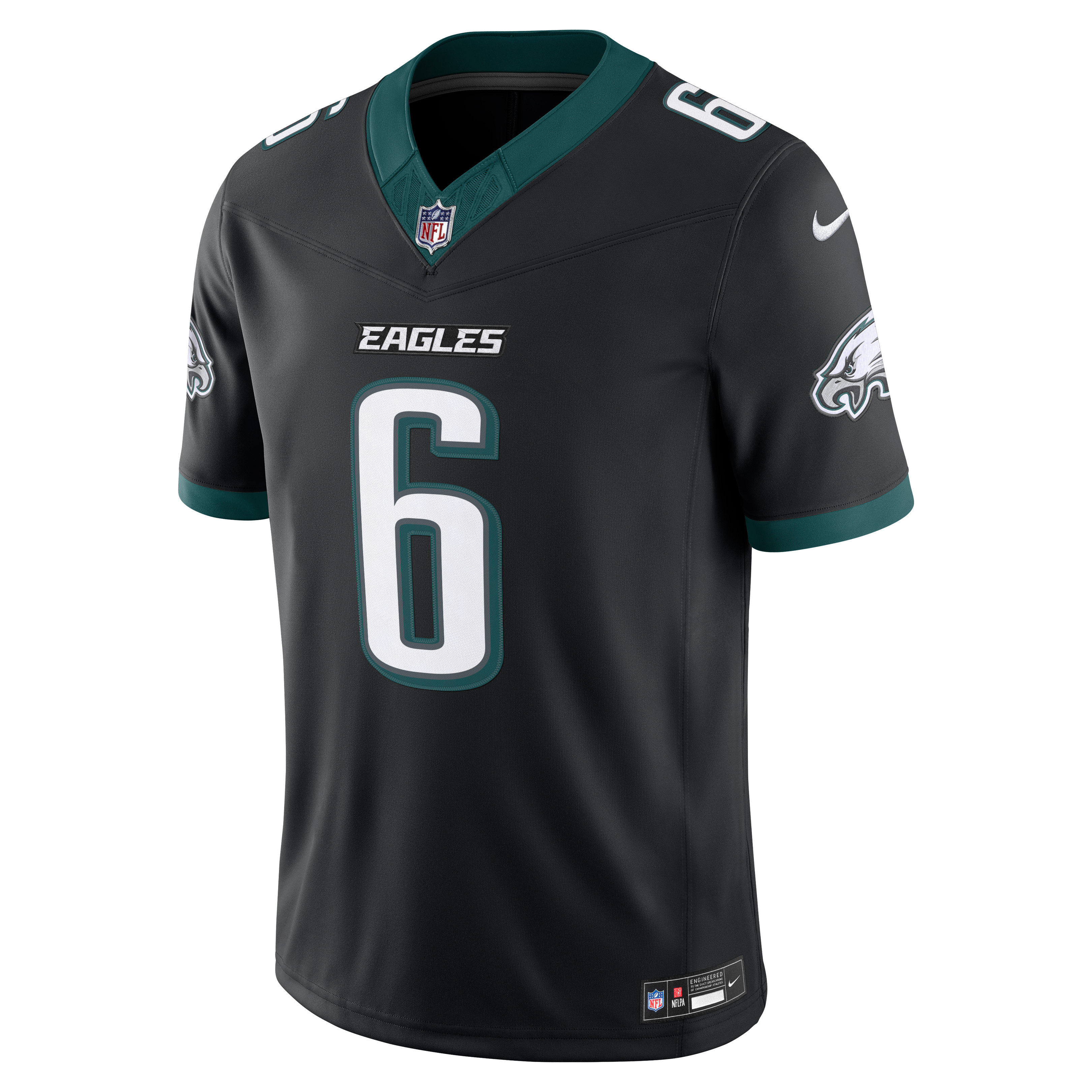 Men's Nike DeVonta Smith Midnight Green Philadelphia Eagles Team Vapor F.U.S.E. Stitched Limited Jersey