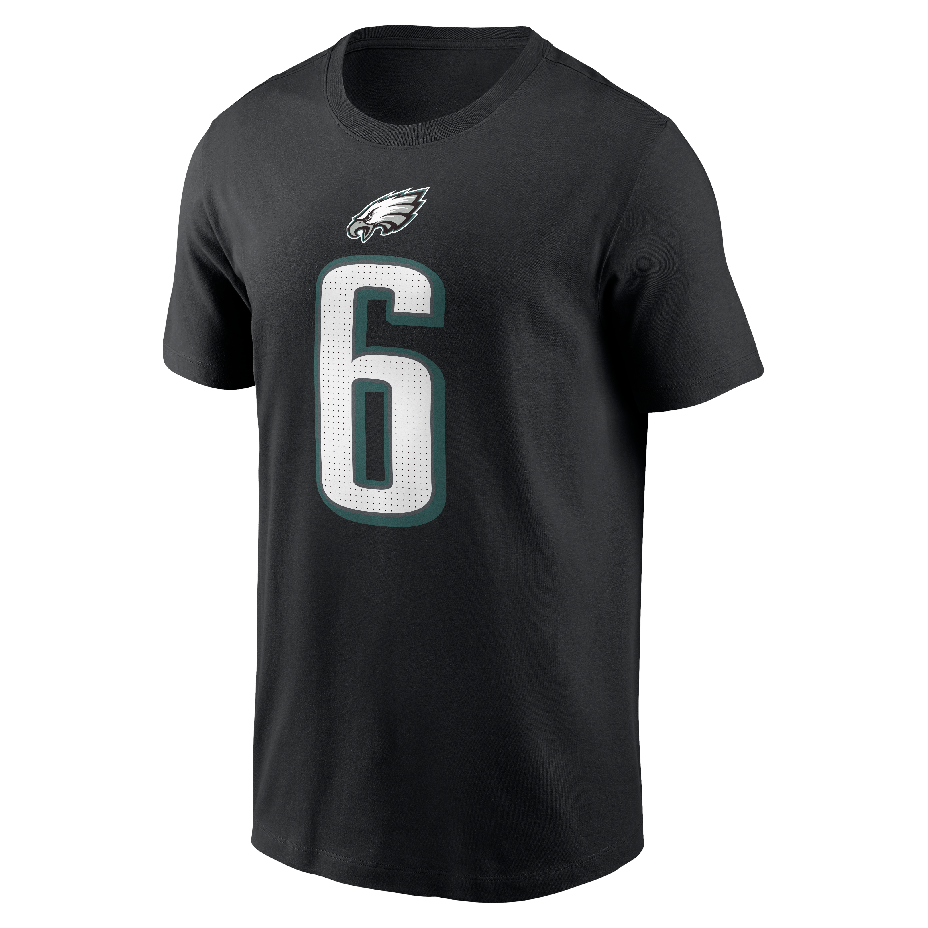 T-shirt Nike DeVonta Smith noir pour homme, avec nom et numéro des Eagles de Philadelphie