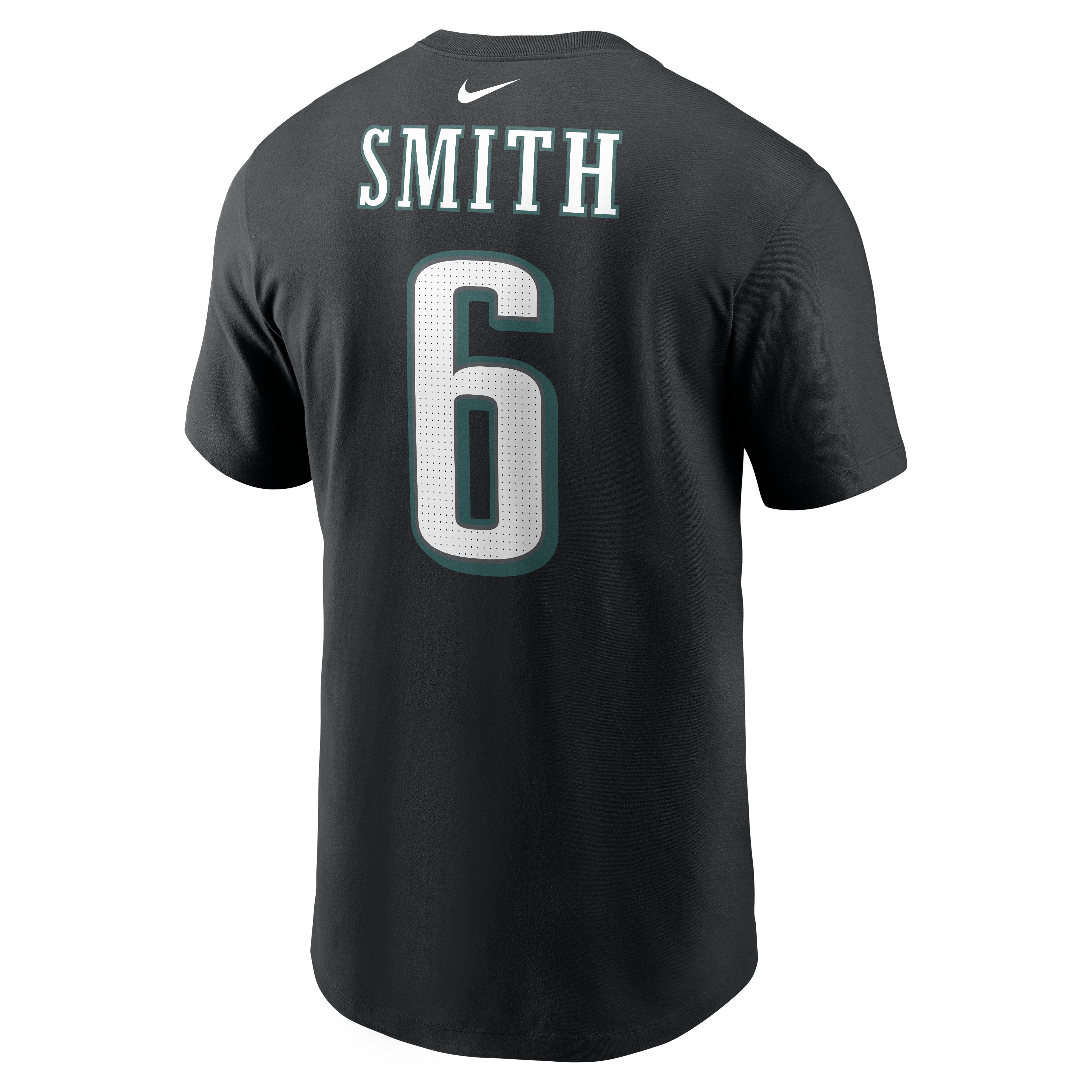 T-shirt Nike DeVonta Smith noir pour homme, avec nom et numéro des Eagles de Philadelphie
