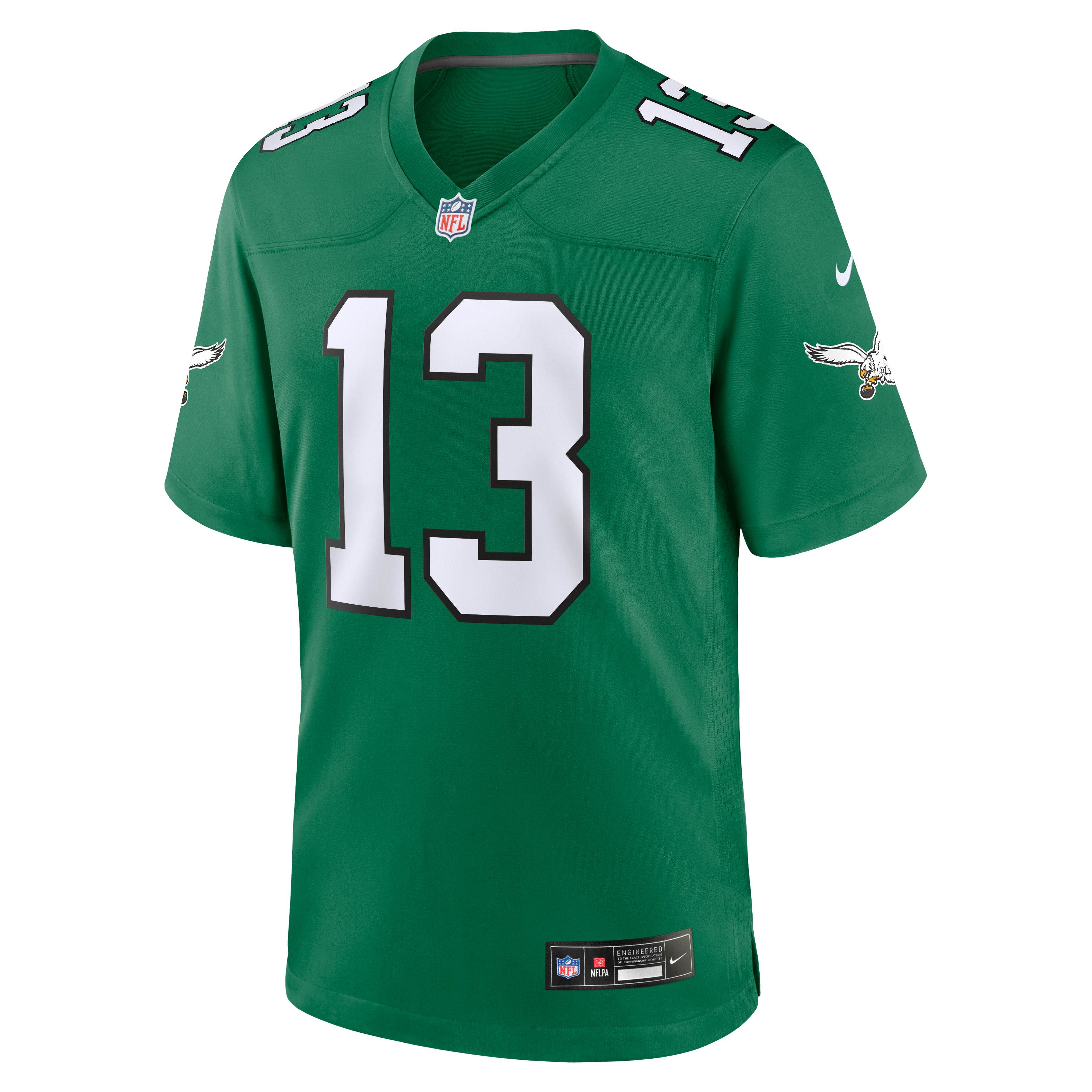 Maillot alternatif Nike Dontayvion Wicks Kelly Green des Eagles de Philadelphie pour homme