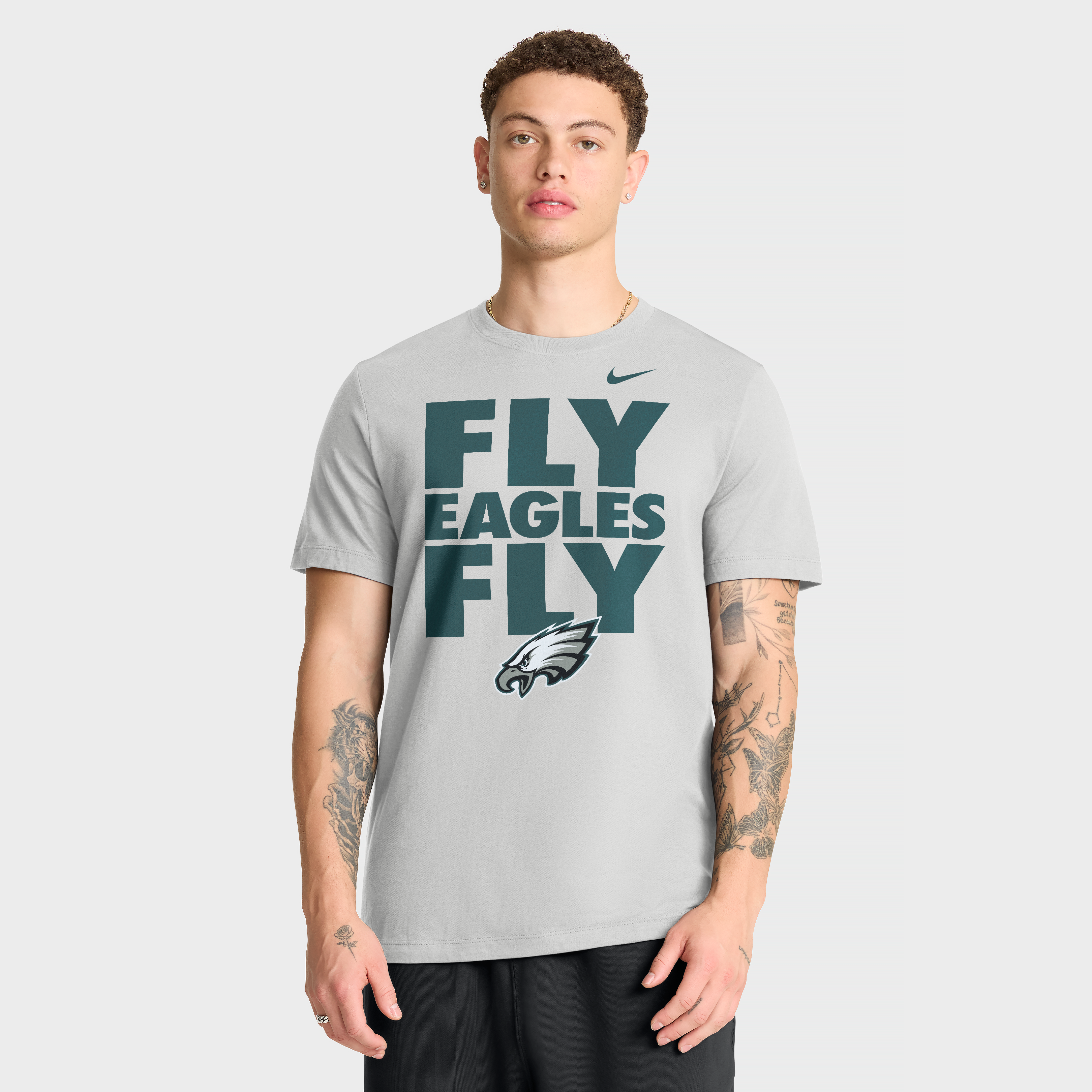 Men's Nike Gray Philadelphia Eagles We Run This T-Shirt