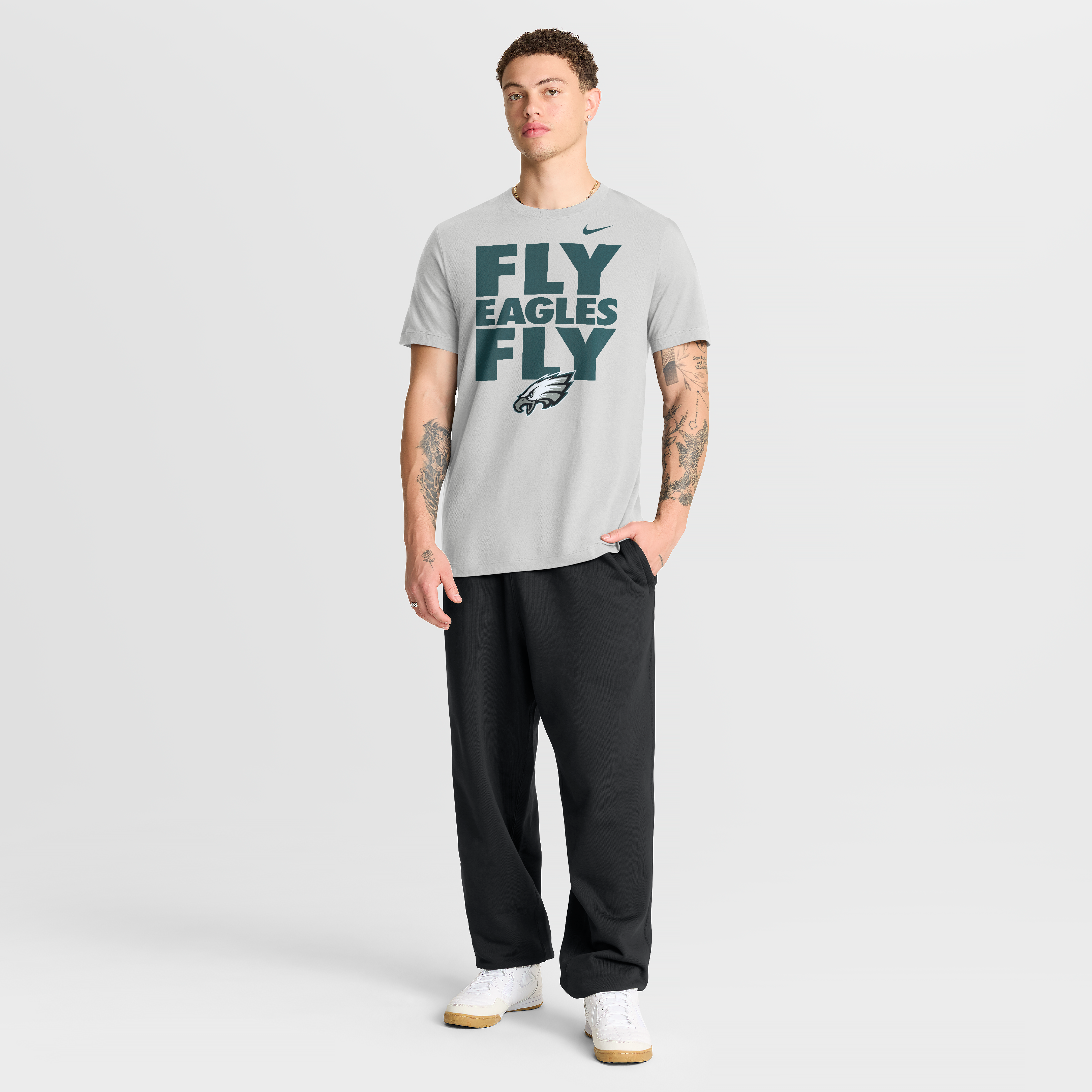 Men's Nike Gray Philadelphia Eagles We Run This T-Shirt
