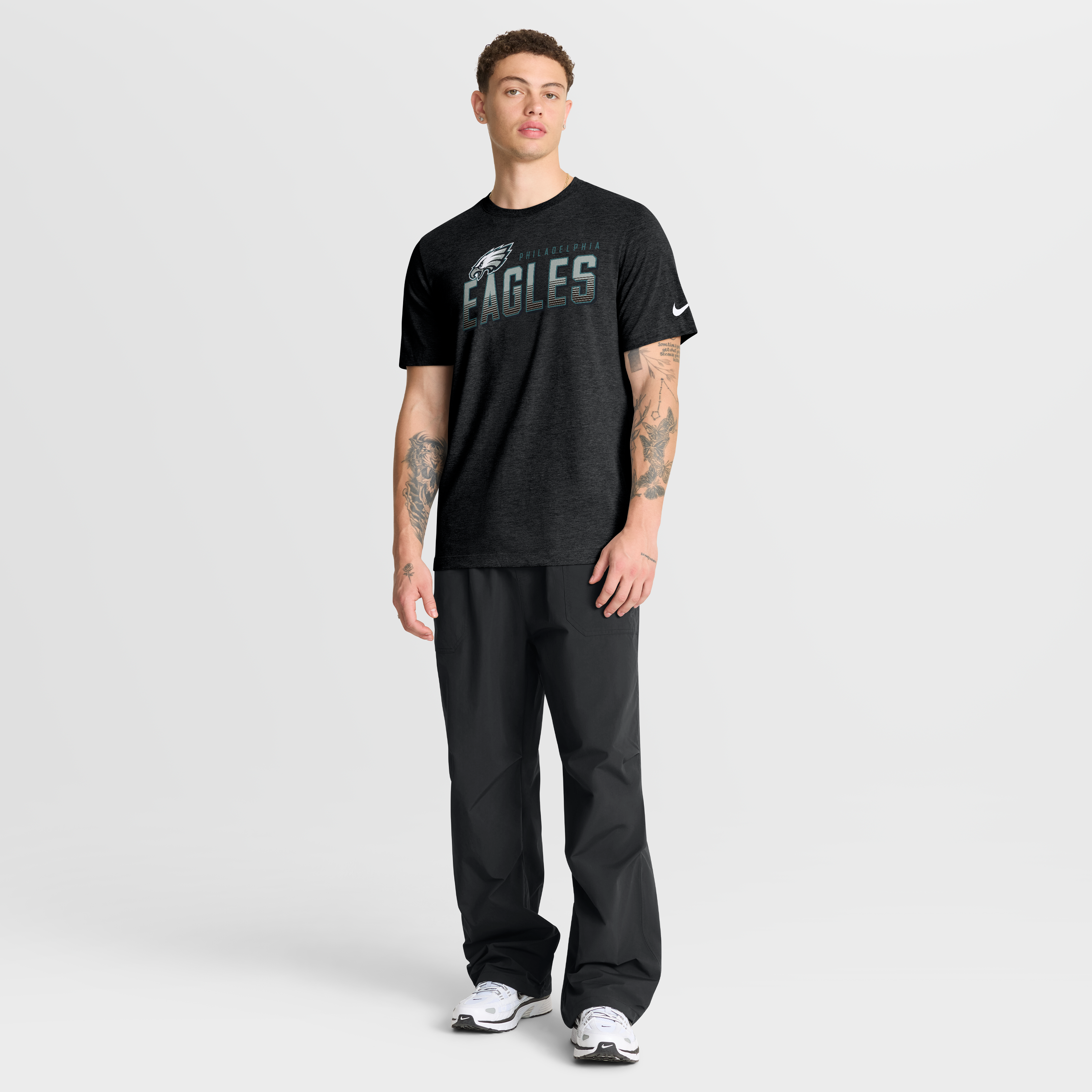 Men's Nike Heather Black Philadelphia Eagles Believe The Game Tri-Blend T-Shirt