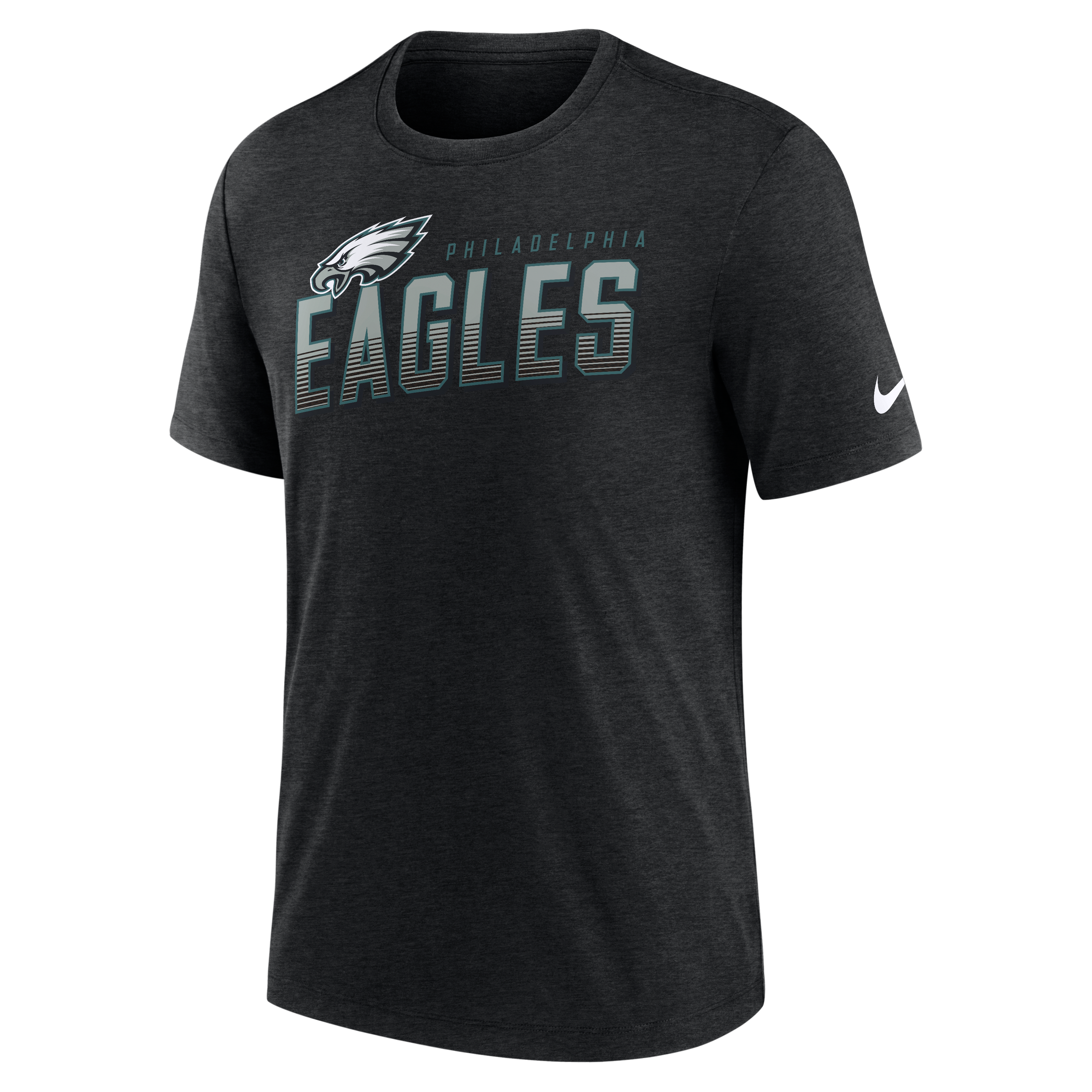 Men's Nike Heather Black Philadelphia Eagles Believe The Game Tri-Blend T-Shirt