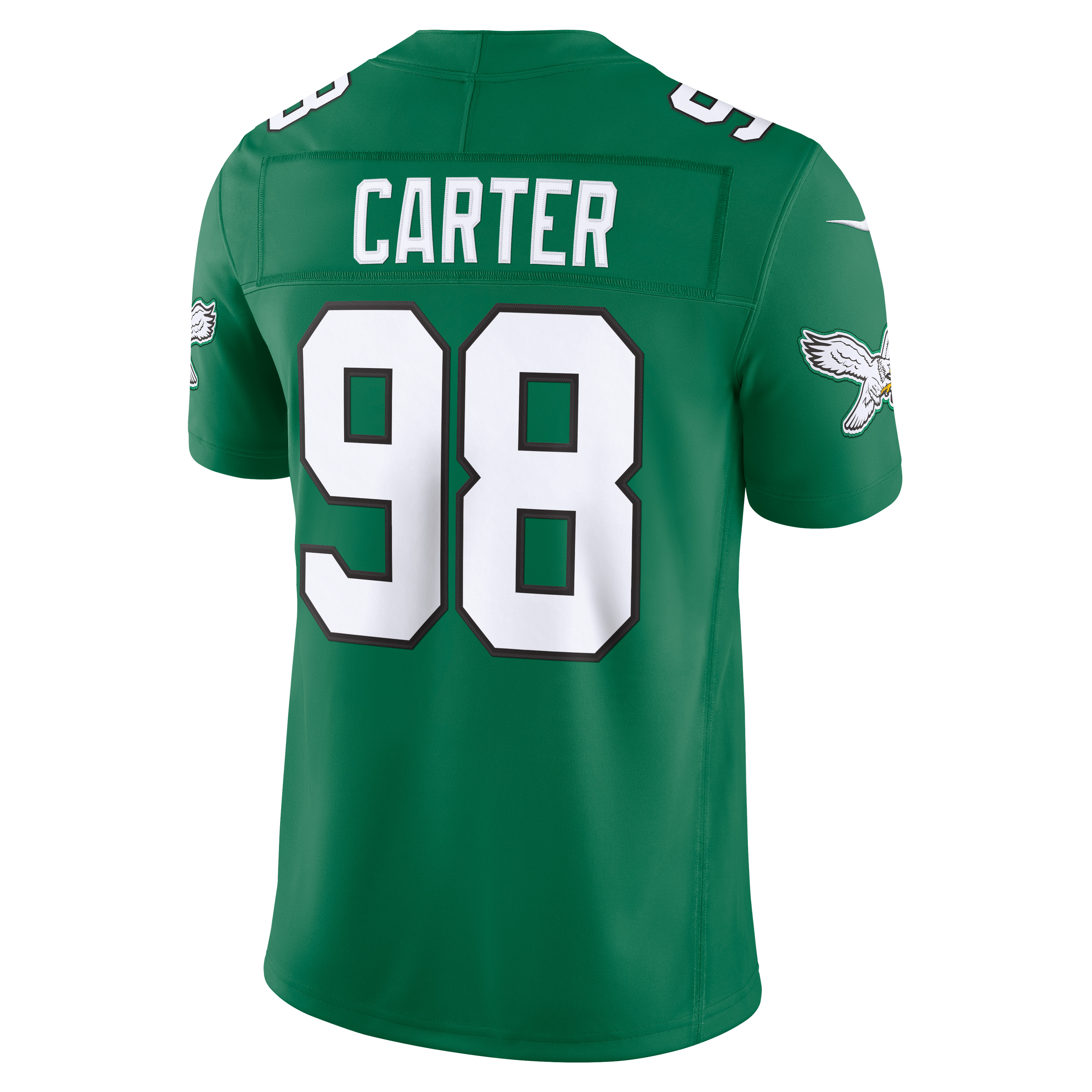 Maillot Nike Jalen Carter Midnight Green Philadelphia Eagles Team Vapor F.U.S.E. Stitched Limited pour homme