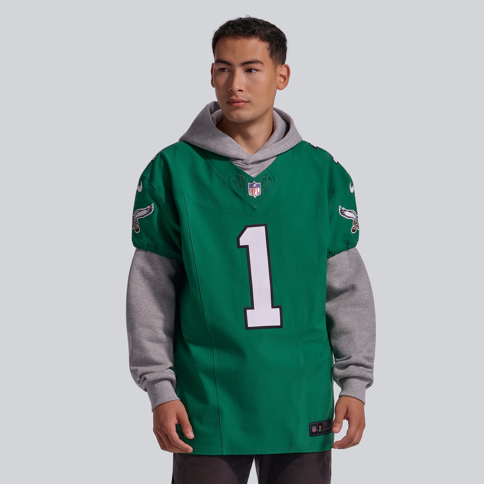 Men's Nike Jalen Hurts Midnight Green Philadelphia Eagles Team Vapor F.U.S.E. Elite Jersey