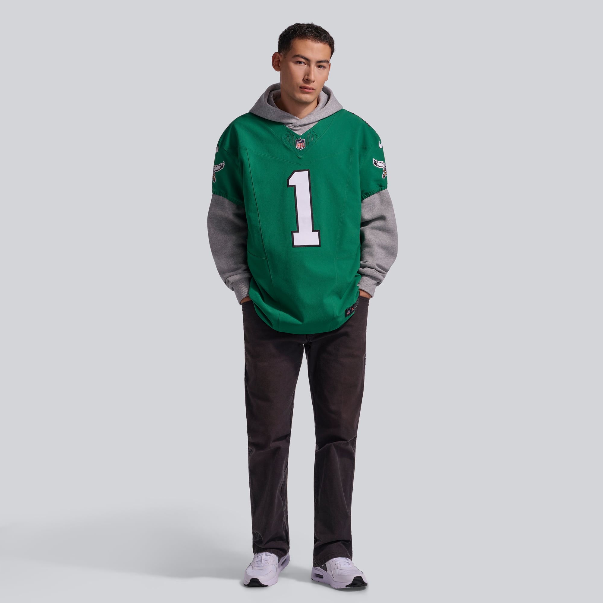 Men's Nike Jalen Hurts Midnight Green Philadelphia Eagles Team Vapor F.U.S.E. Elite Jersey